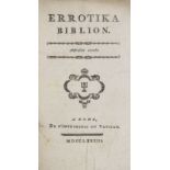 Erotica - - Mirabeau, Honoré Gabriel Riquetti de. Erotika Biblion ... A Rome, impr. du Vatican (