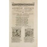 Emblemata - - Alciato, Andrea. Opera omnia. Tomus IIII (apart von 4 Bdn.) quo tractatus et orationes