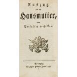 Gastronomie - - Germershausen, Christian Friedrich. Auszug aus der Hausmutter, vom Verfasser