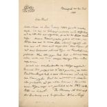 Judaica / Islamwissenschaft - - Goldziher, Ignaz. Eigenhändiger Brief an einen Freund, Budapest