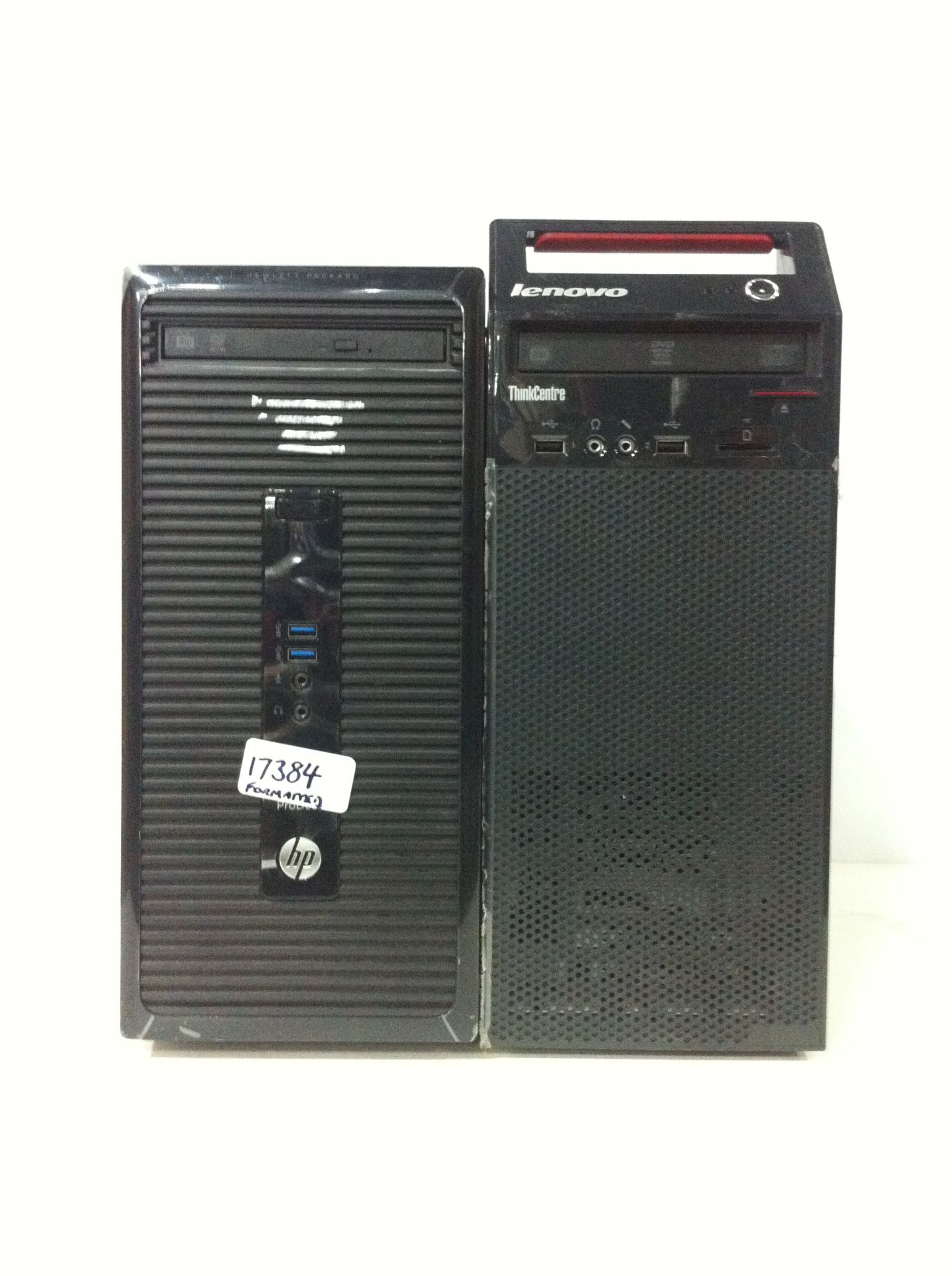 Lenovo 10DR Think Centre E73 PC and HP ProDesk 400 G2 MT PC