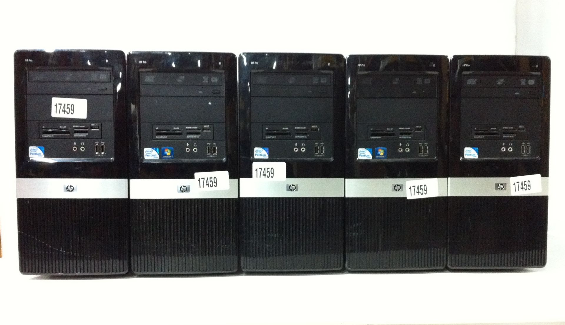 5 x HP Pro Desktop PC's, see description for specifications