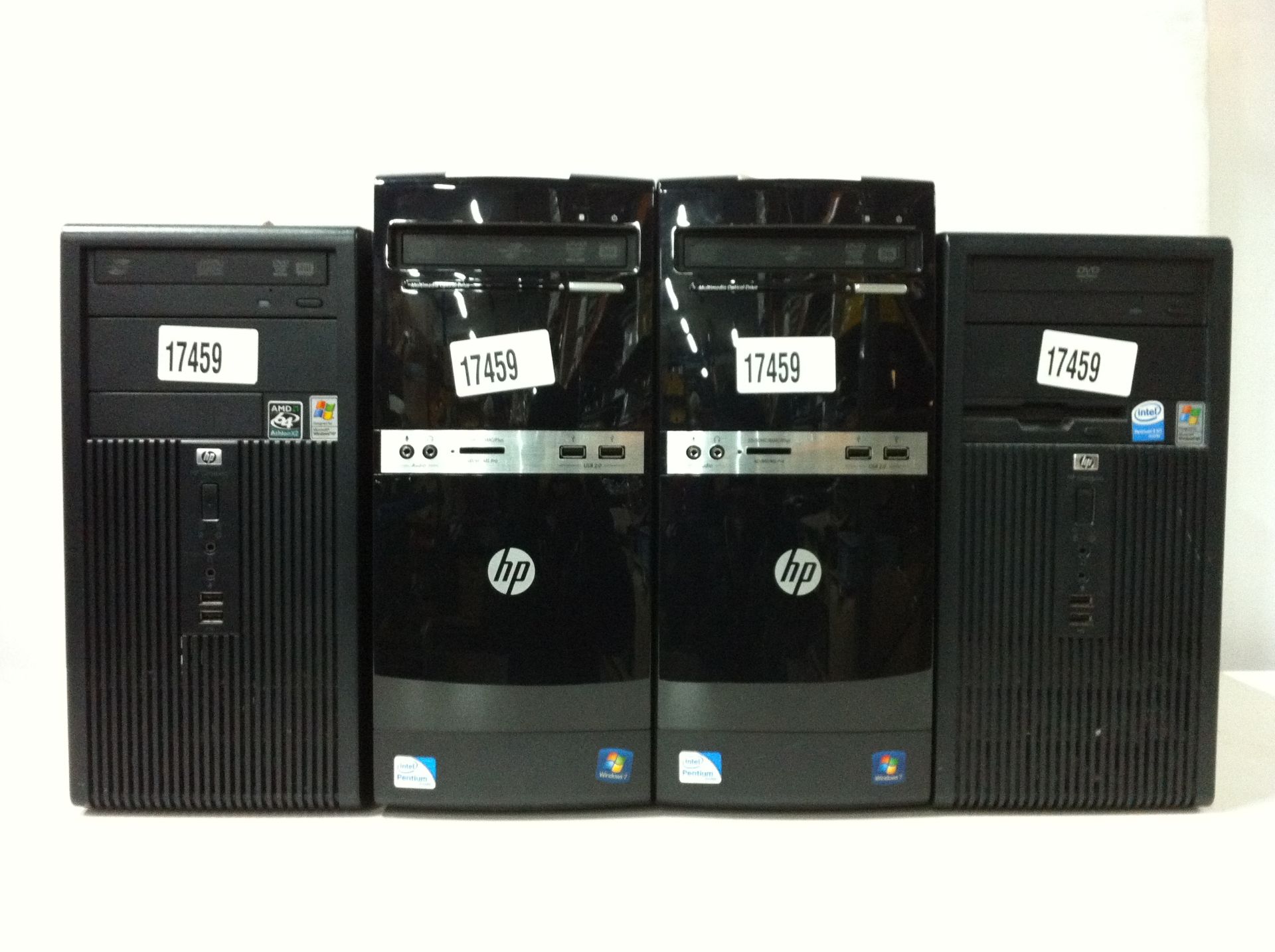 4 x HP Desktop PC's. See description for specifications