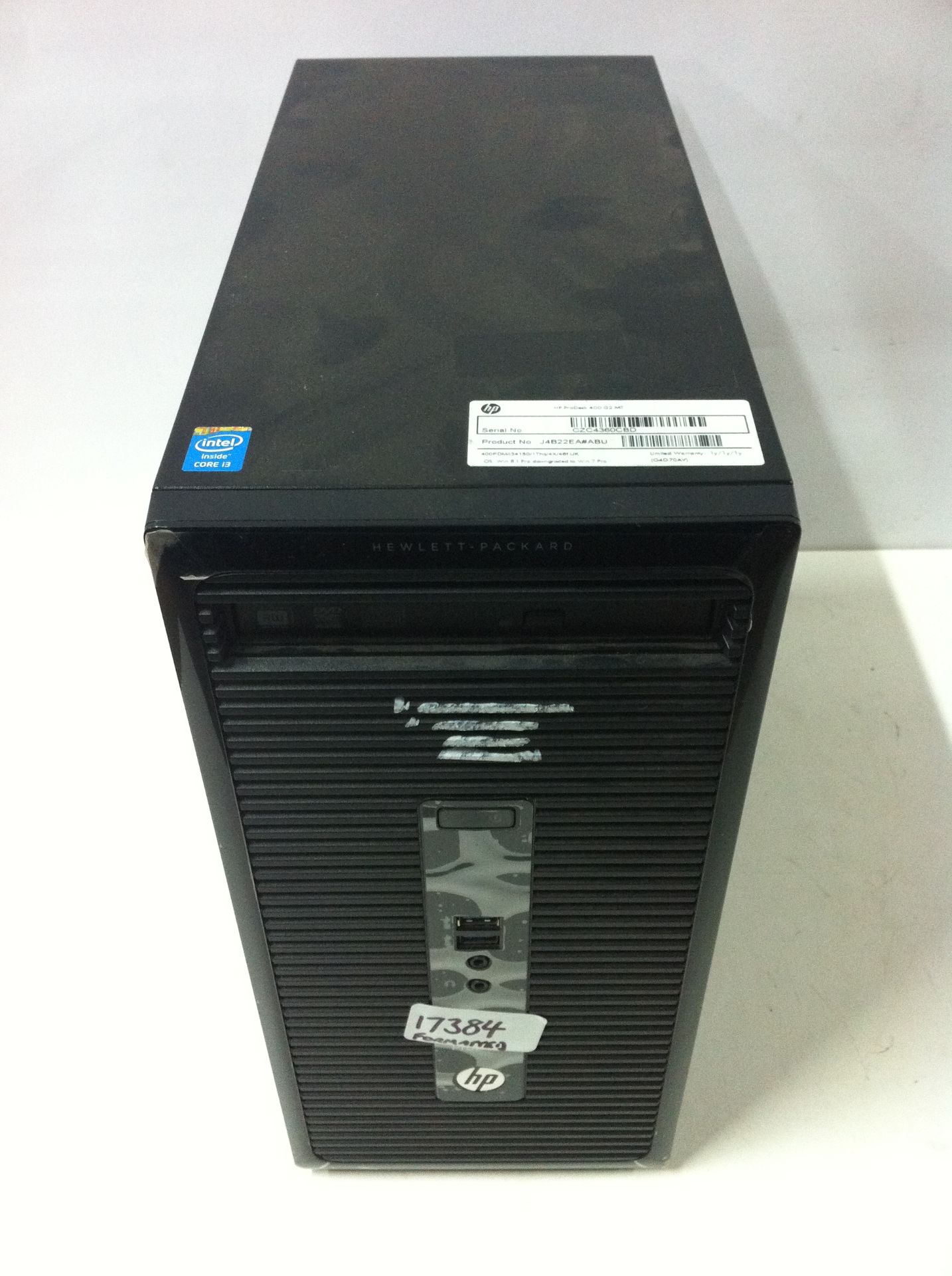 Lenovo 10DR Think Centre E73 PC and HP ProDesk 400 G2 MT PC - Image 2 of 7