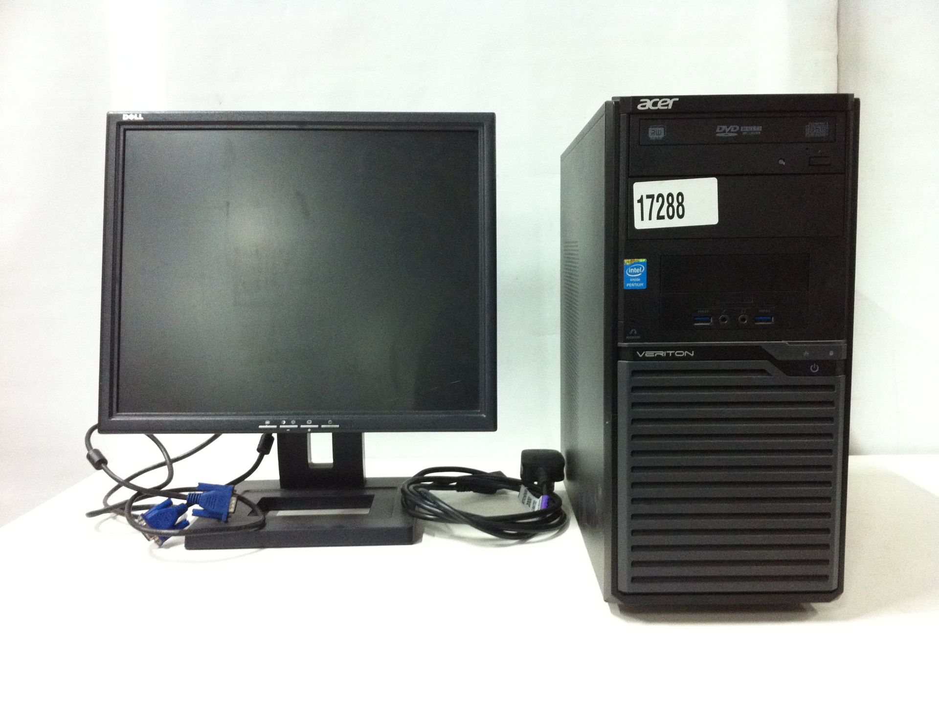 Acer Veriton M2631G PC and Dell E171FP PC Monitor