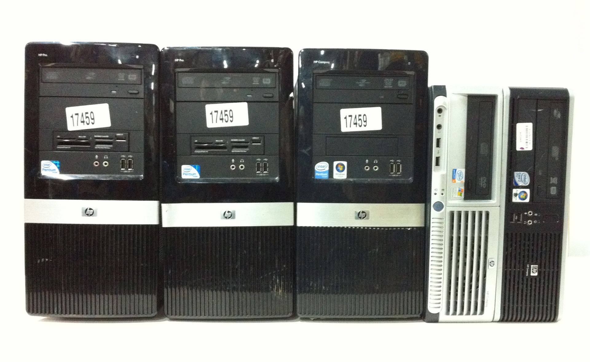 5 x HP Desktop PCs, see description for specifications