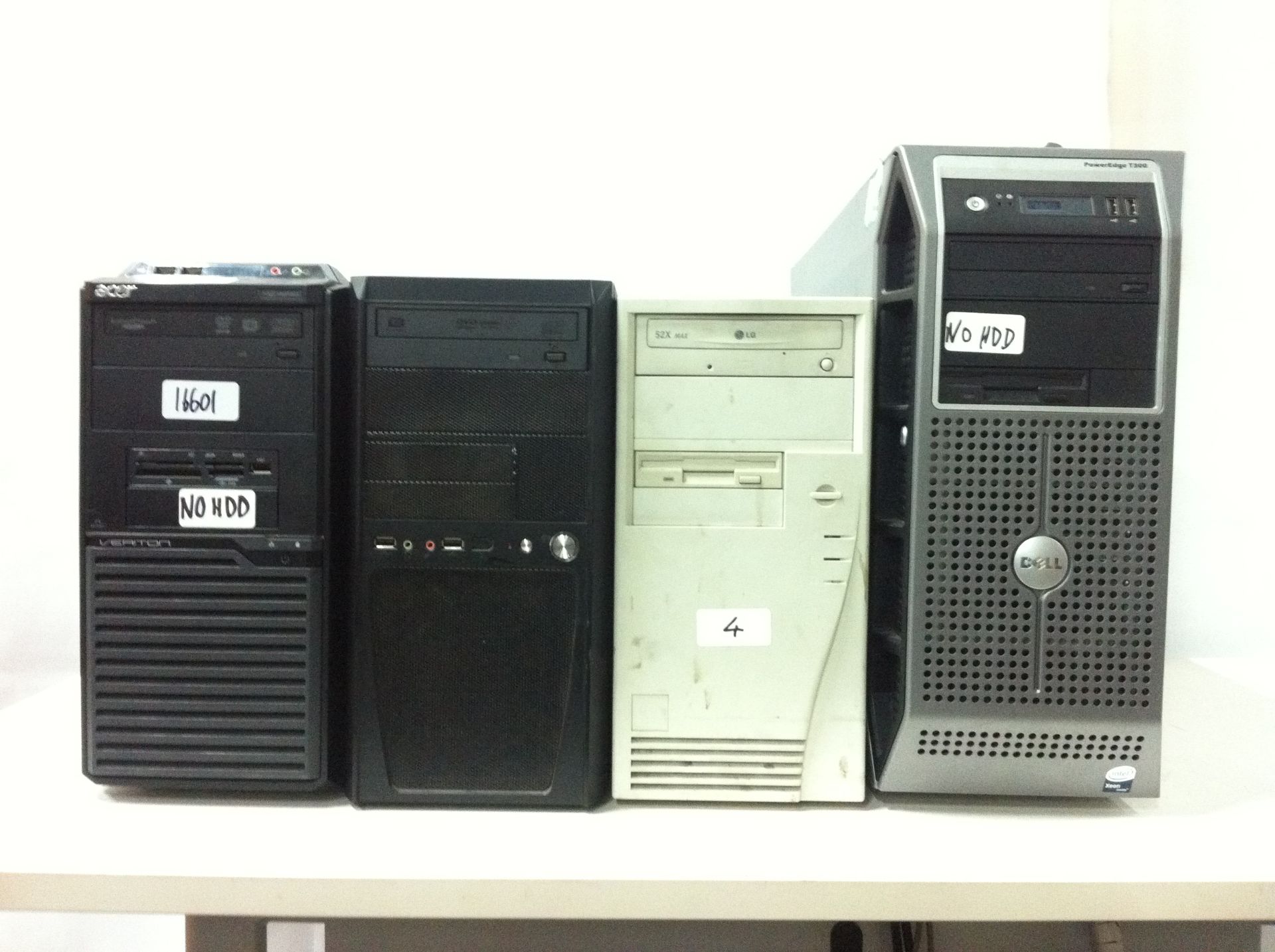 4 x Various personal computers (HDD removed), as photos