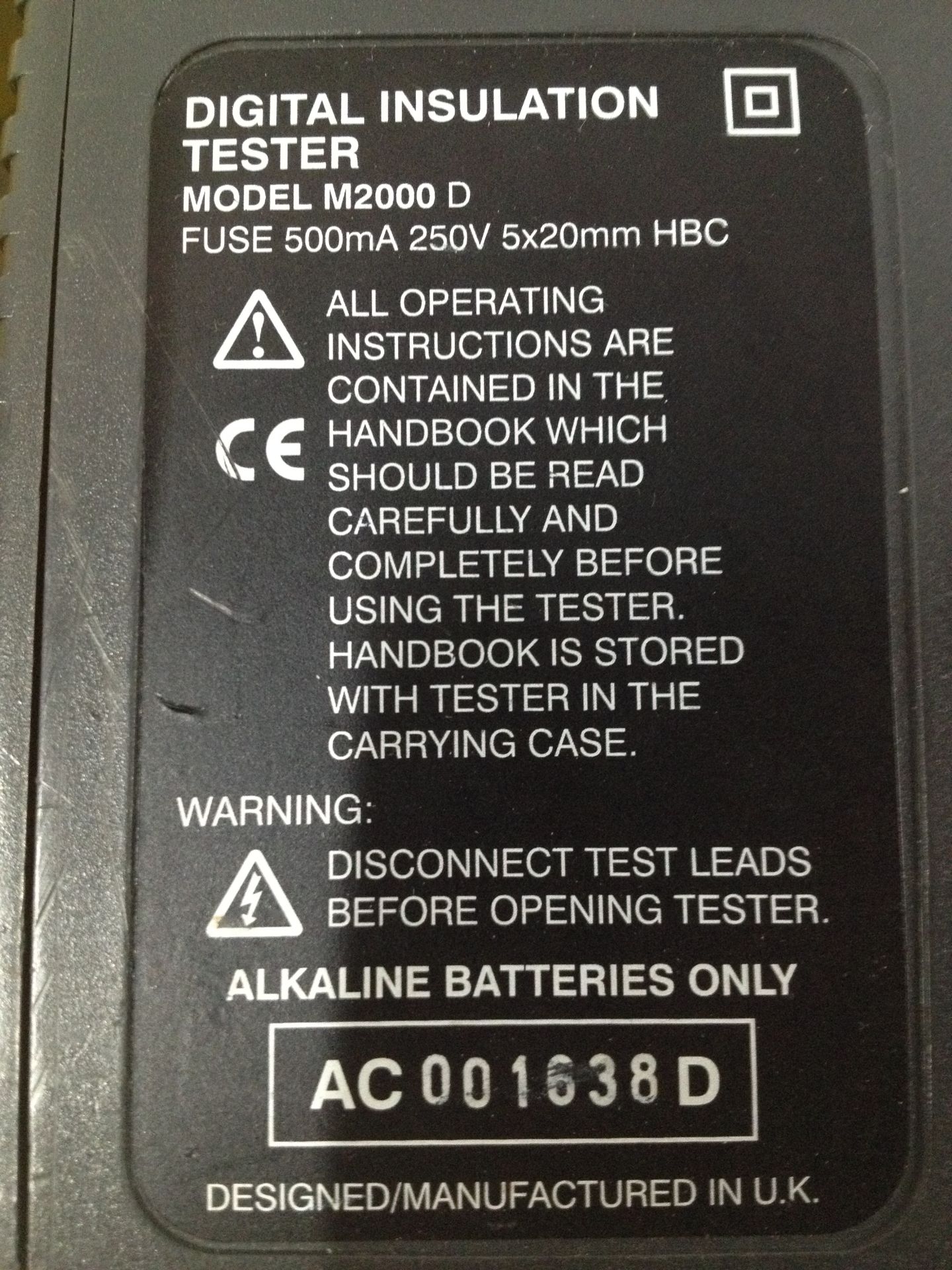 Metrotest Insulation Tester and RCD Tester; Megger Digital Insulation Tester - Image 5 of 6