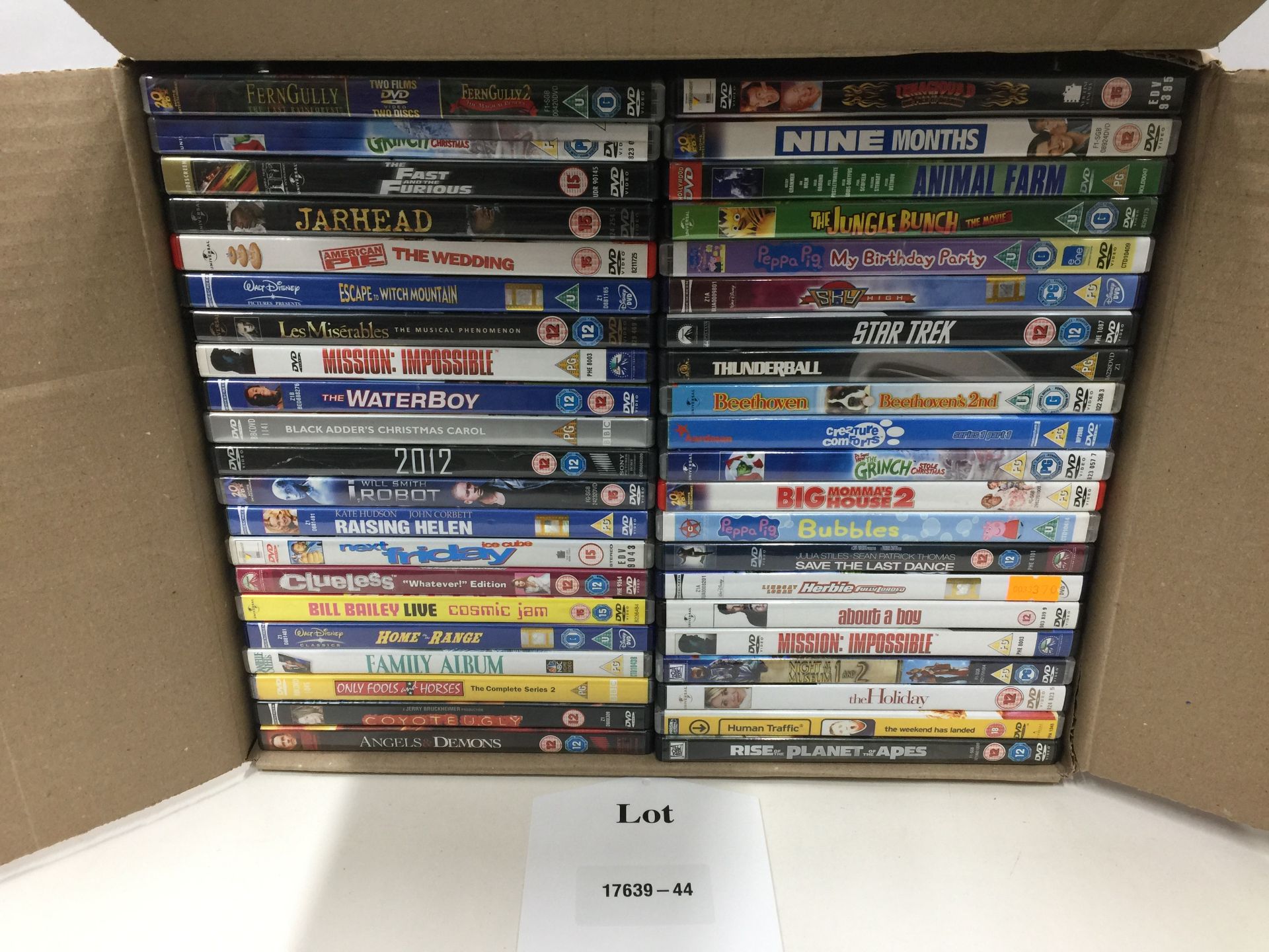 250 x Various DVD - USED - Untested - Please see images for items