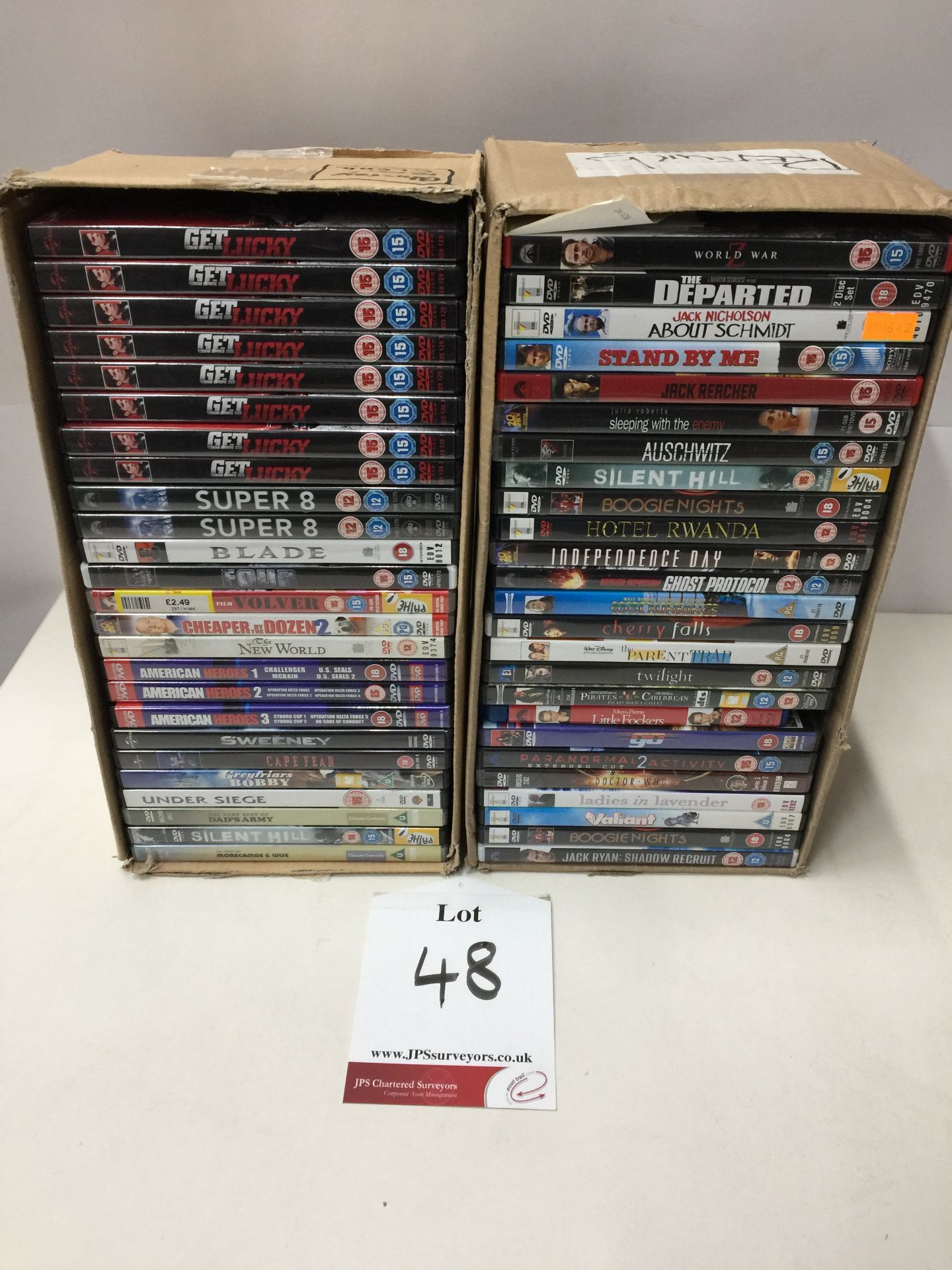 250 x Various DVD - USED - Untested - Please see images for items