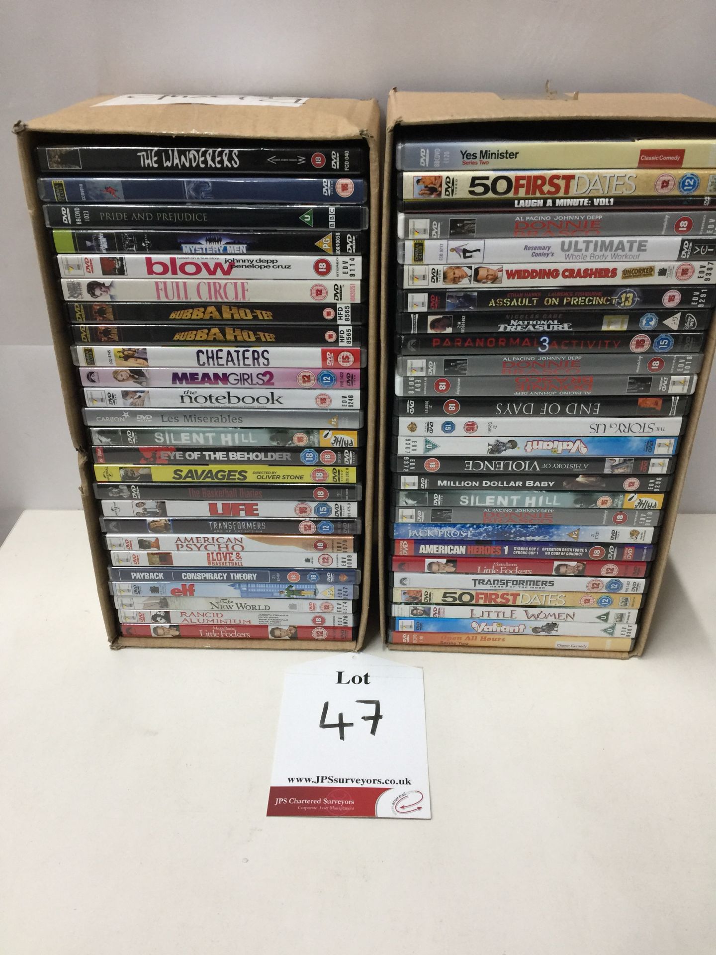 250 x Various DVD - USED - Untested - Please see images for items