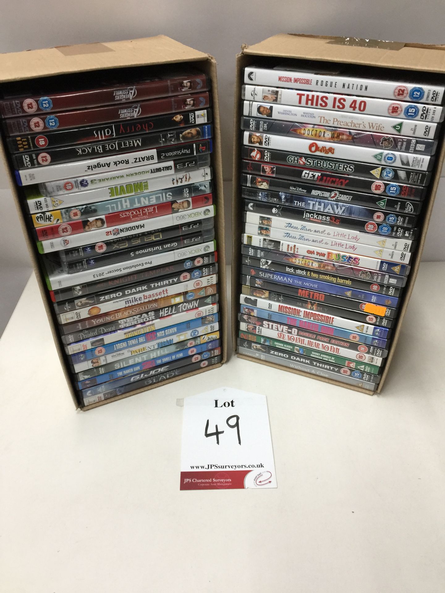 250 x Various DVD - USED - Untested - Please see images for items