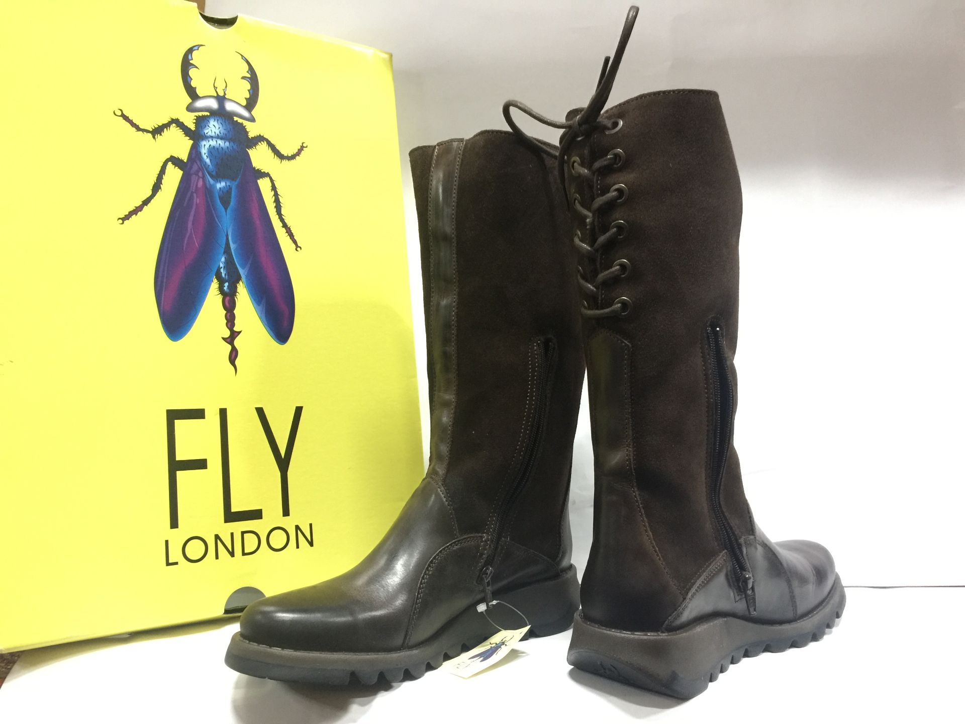 5 x Fly London Women's Boots Mixed Sizes, Styles and Colours Size Ranging EU 38 - EU 42 - Customer R