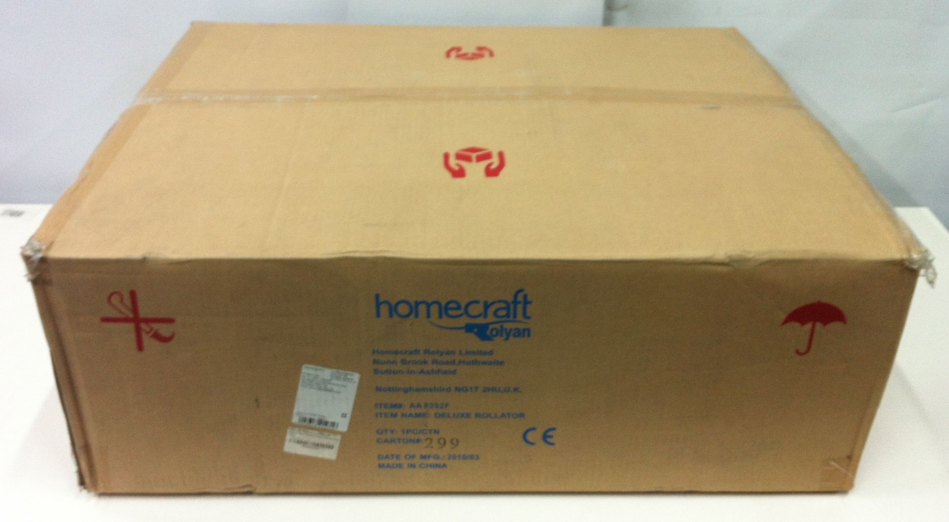 Homecraft Rolyan Delux Steel Rollator with Cable Brakes - NEW IN BOX