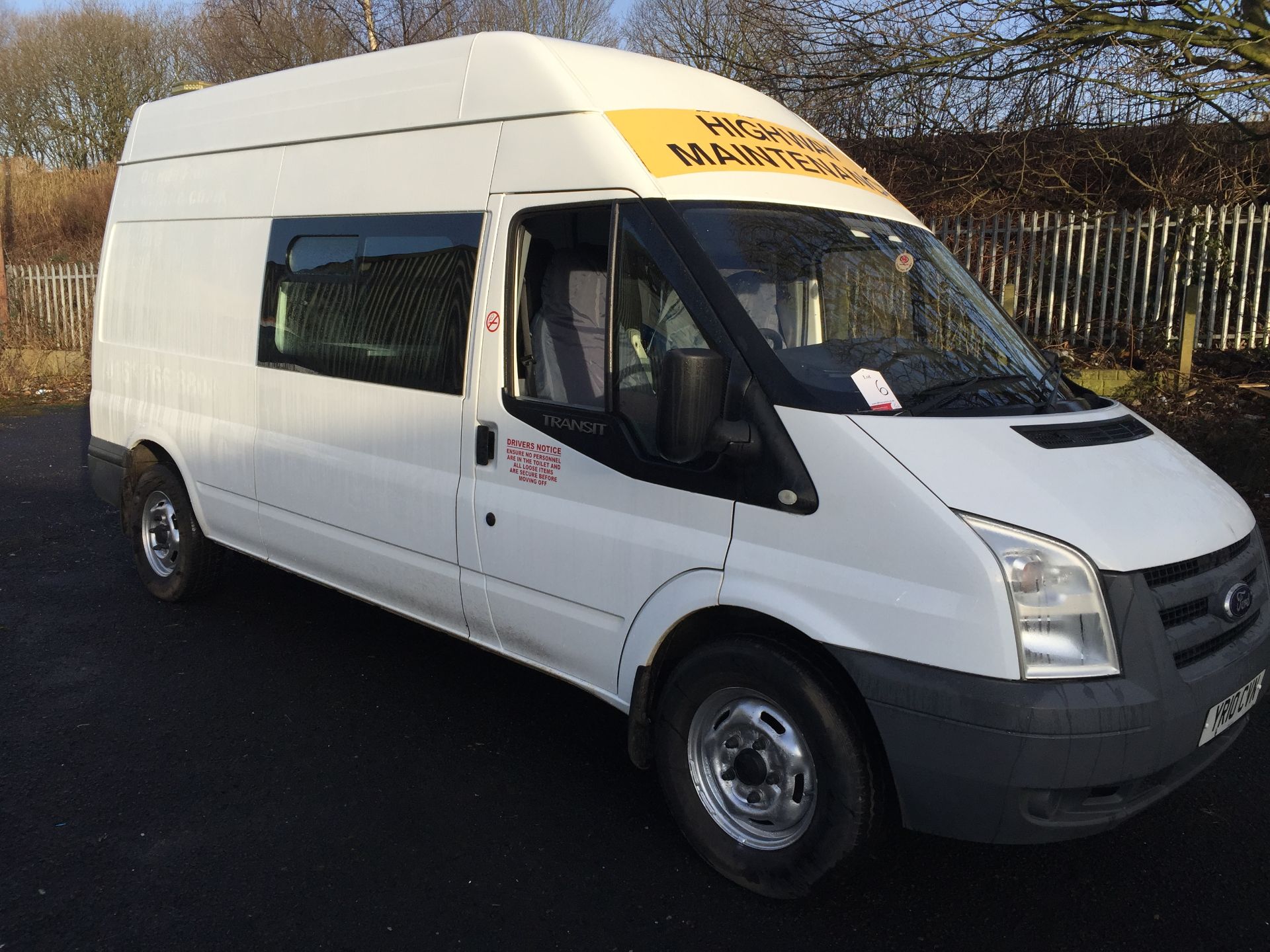 Ford Transit Welfare Van With Seating Area, Cooking Station and Toilet Ex-Commisioned Highway Mainte - Image 2 of 10