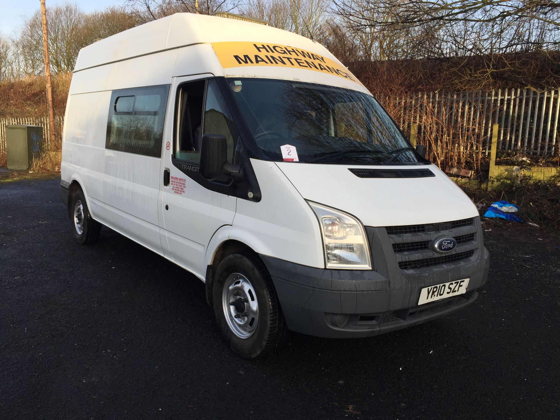 Ford Transit Welfare Van With Seating Area, Cooking Station and Toilet Ex-Commisioned Highway Mainte - Image 2 of 11