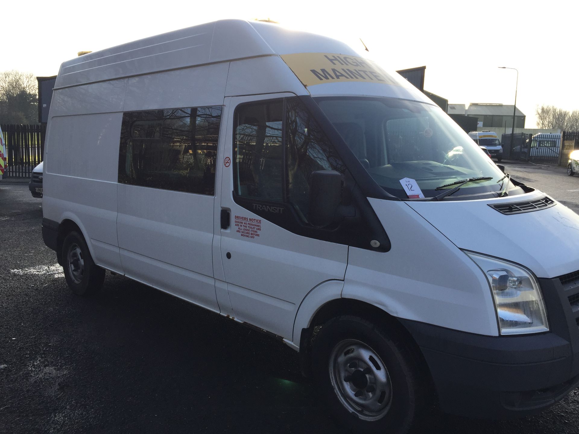 Ford Transit Welfare Van With Seating Area, Cooking Station and Toilet Ex-Commisioned Highway Mainte - Image 2 of 10