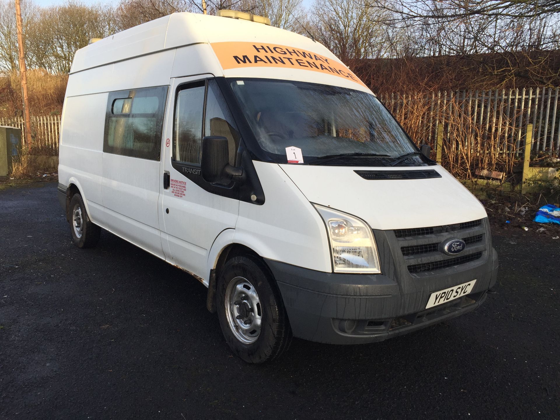 Ford Transit Welfare Van With Seating Area, Cooking Station and Toilet Ex-Commisioned Highway Mainte - Image 2 of 13