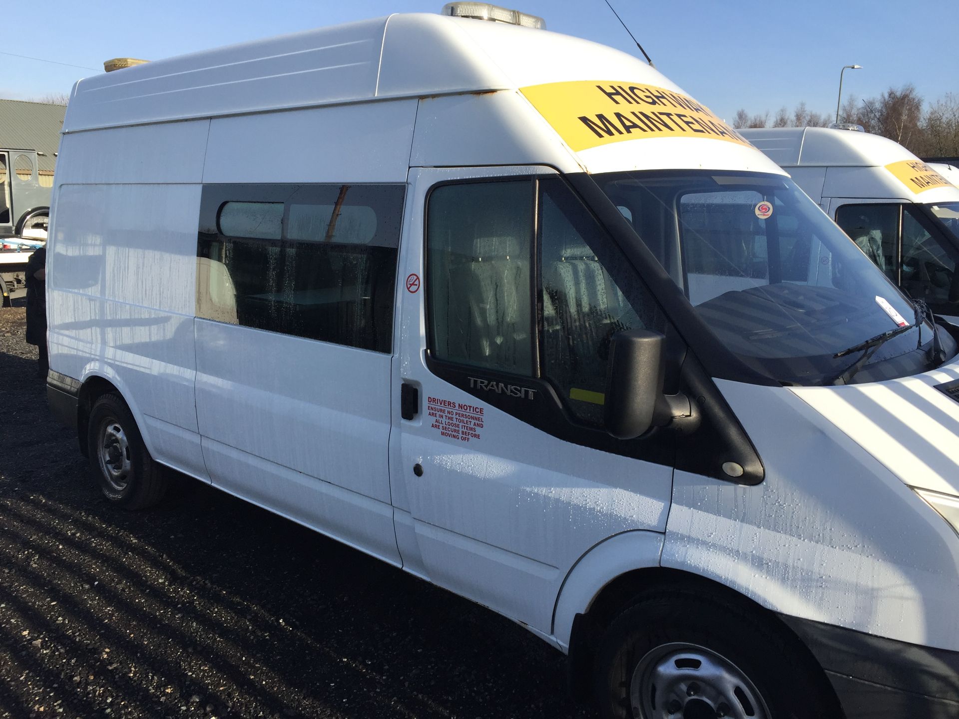 Ford Transit Welfare Van With Seating Area, Cooking Station and Toilet Ex-Commisioned Highway Mainte - Image 2 of 9