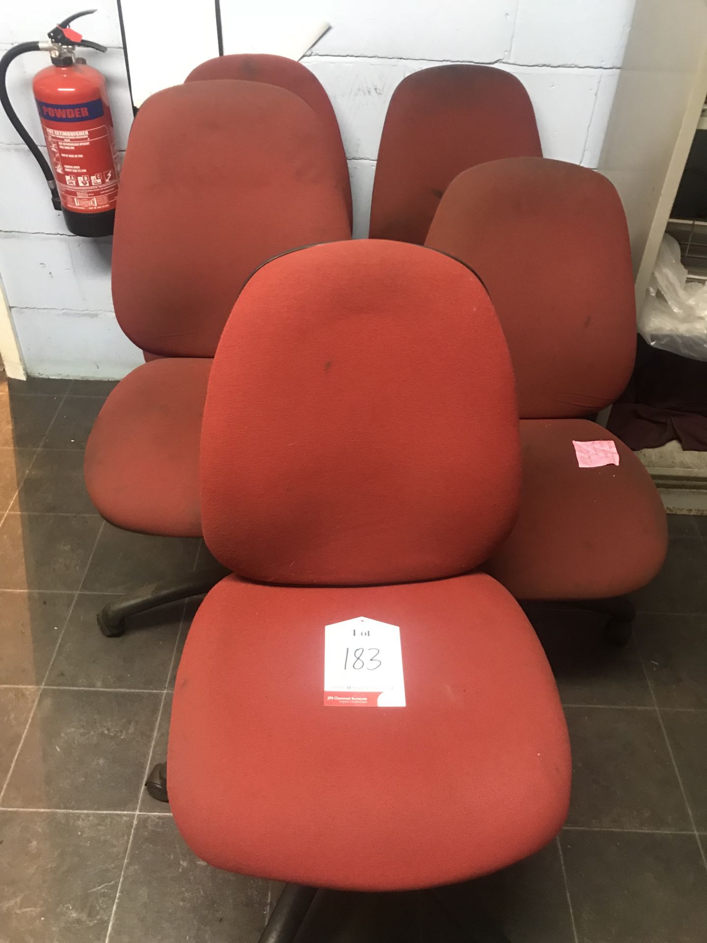 5 x Fabric Operator Swivel Chairs