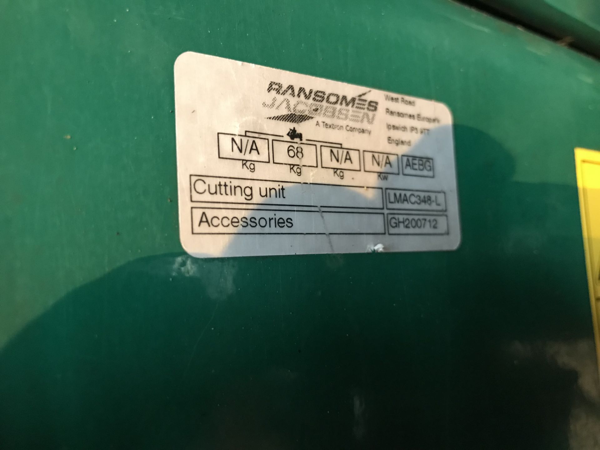 Ransomes Highway 3 Cylinder Mower | 16 Plate | Hours: 534 - Image 7 of 8