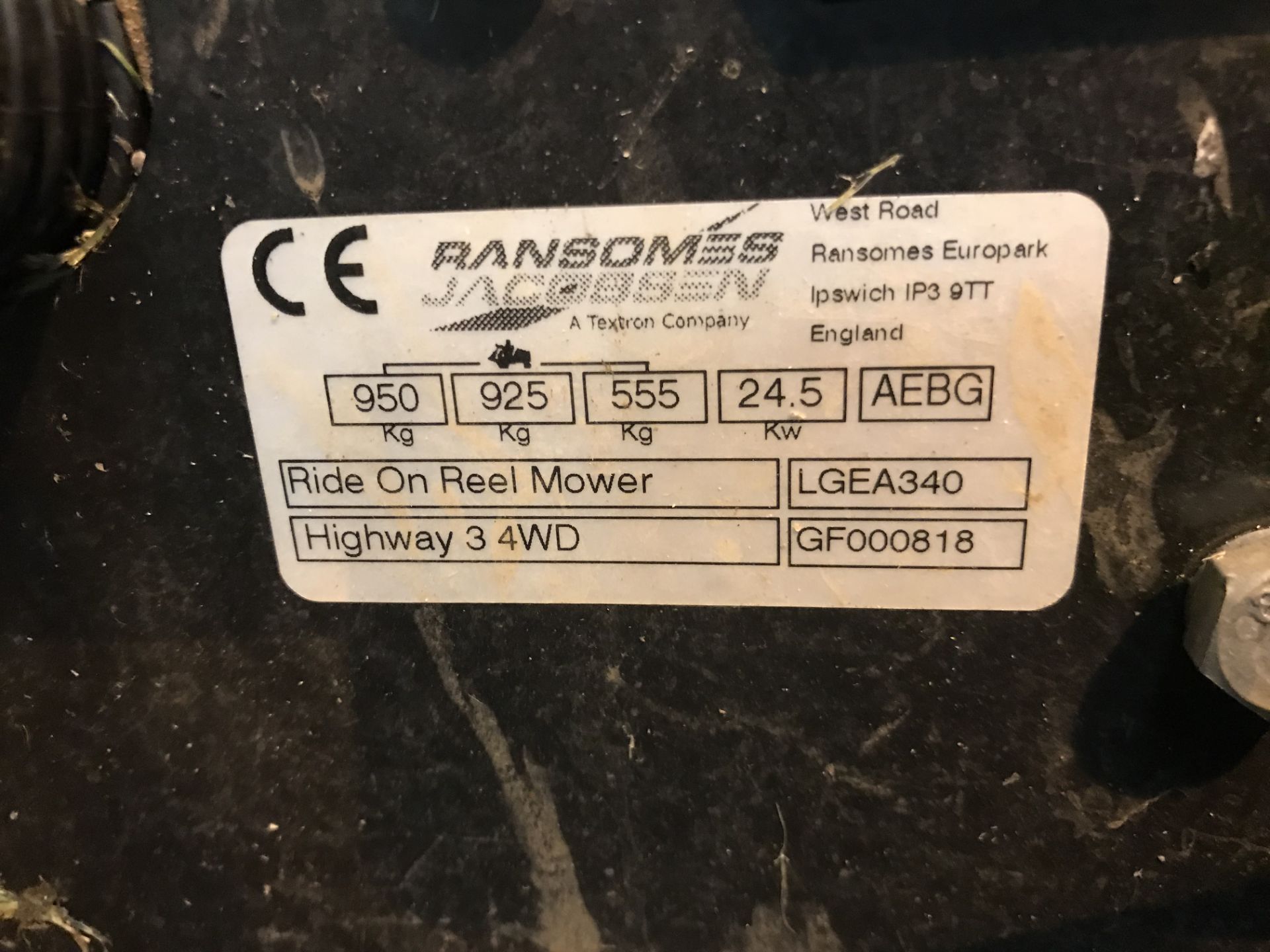 Ransomes Highway 3 Cylinder Mower | 16 Plate | Hours: 534 - Bild 8 aus 8