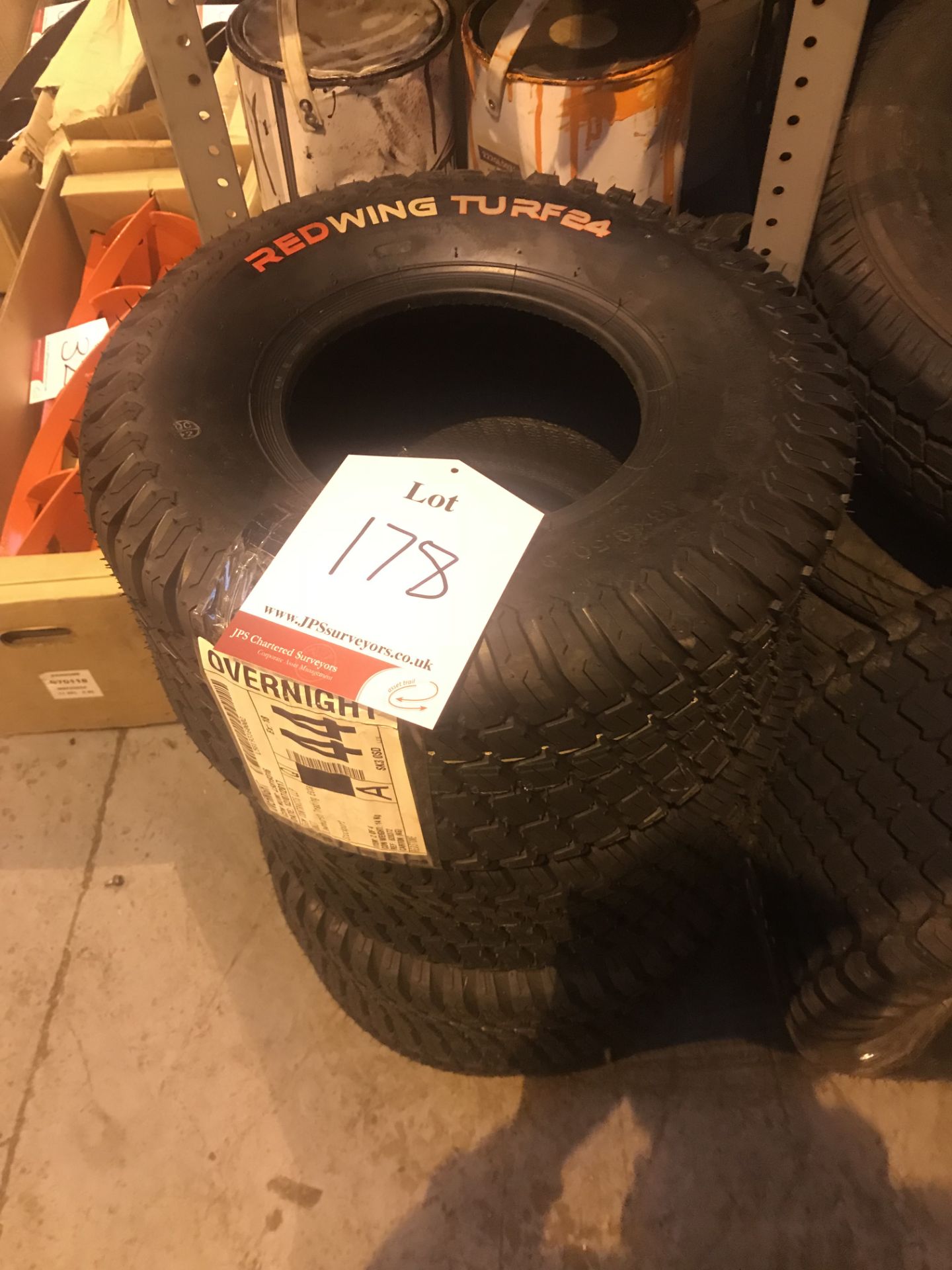 4 x Redwing Turf 24 Tyres - Size: 18X9.50-8 - Image 2 of 2