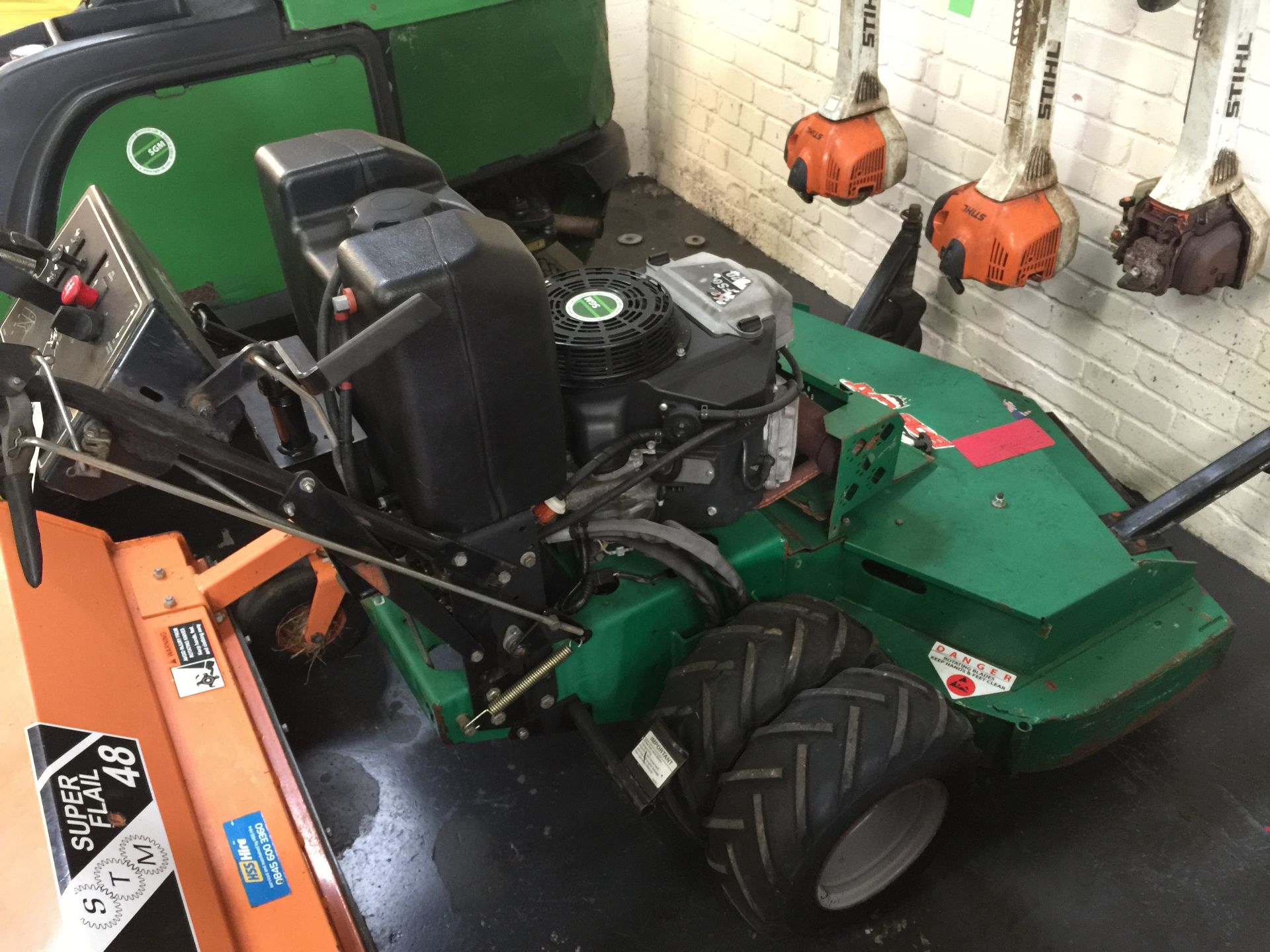 Bobcat Walk behind Mower with Bobcat grasscutter - Image 2 of 5