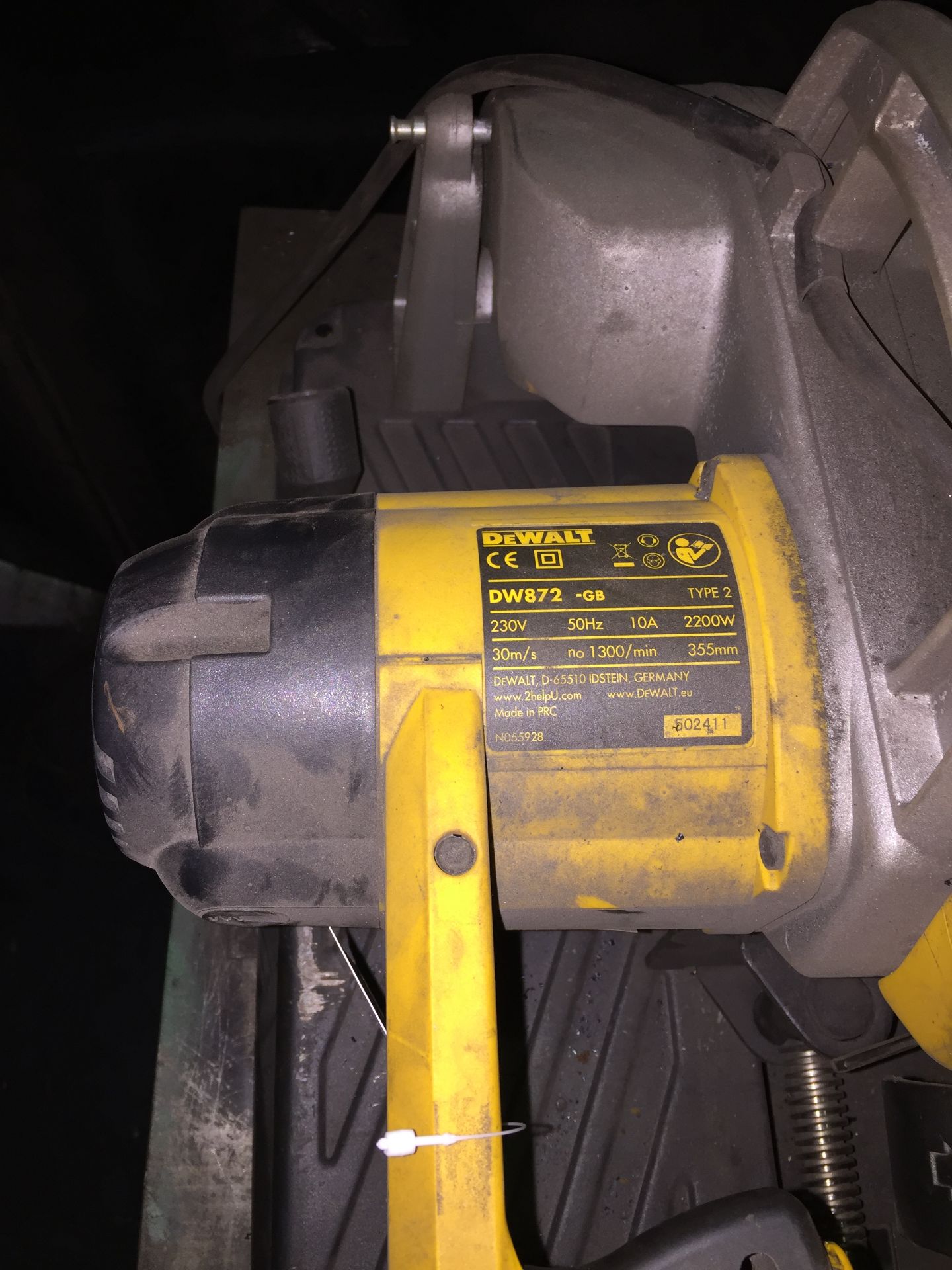 Dewalt DW872 Chopsaw - Image 2 of 2