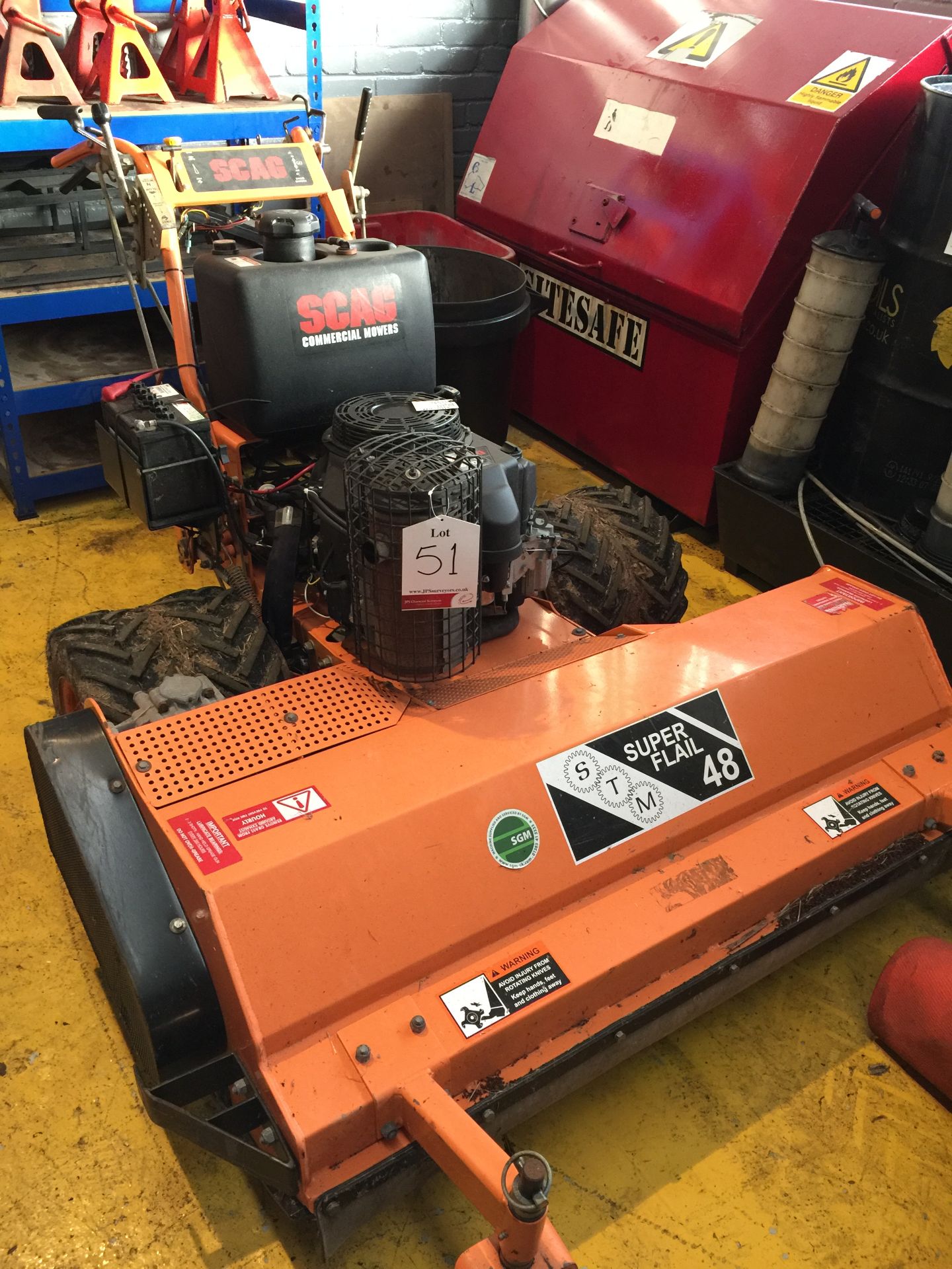 Scag SW236A14FS Pedestrian Rotary Mower with electric starter and Super flail 48 - Image 2 of 6