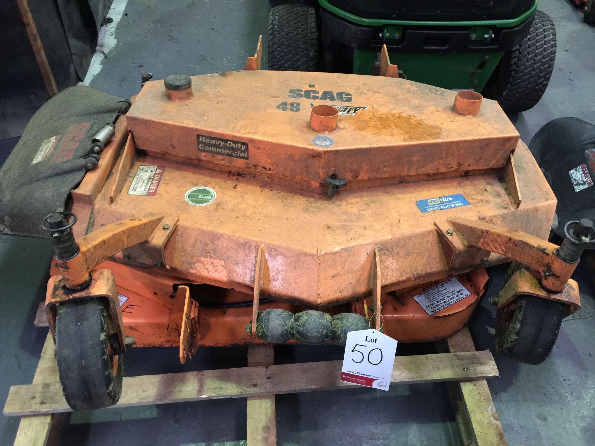 2 x Scag 48 Heavy duty grass attachments