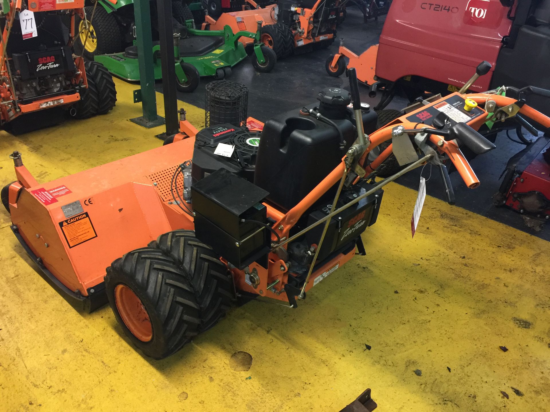 Scag Hydro-Drive SWZ48V15FS Walk Behind Mower with electric starter and STM F48 grasscutter - Image 2 of 5