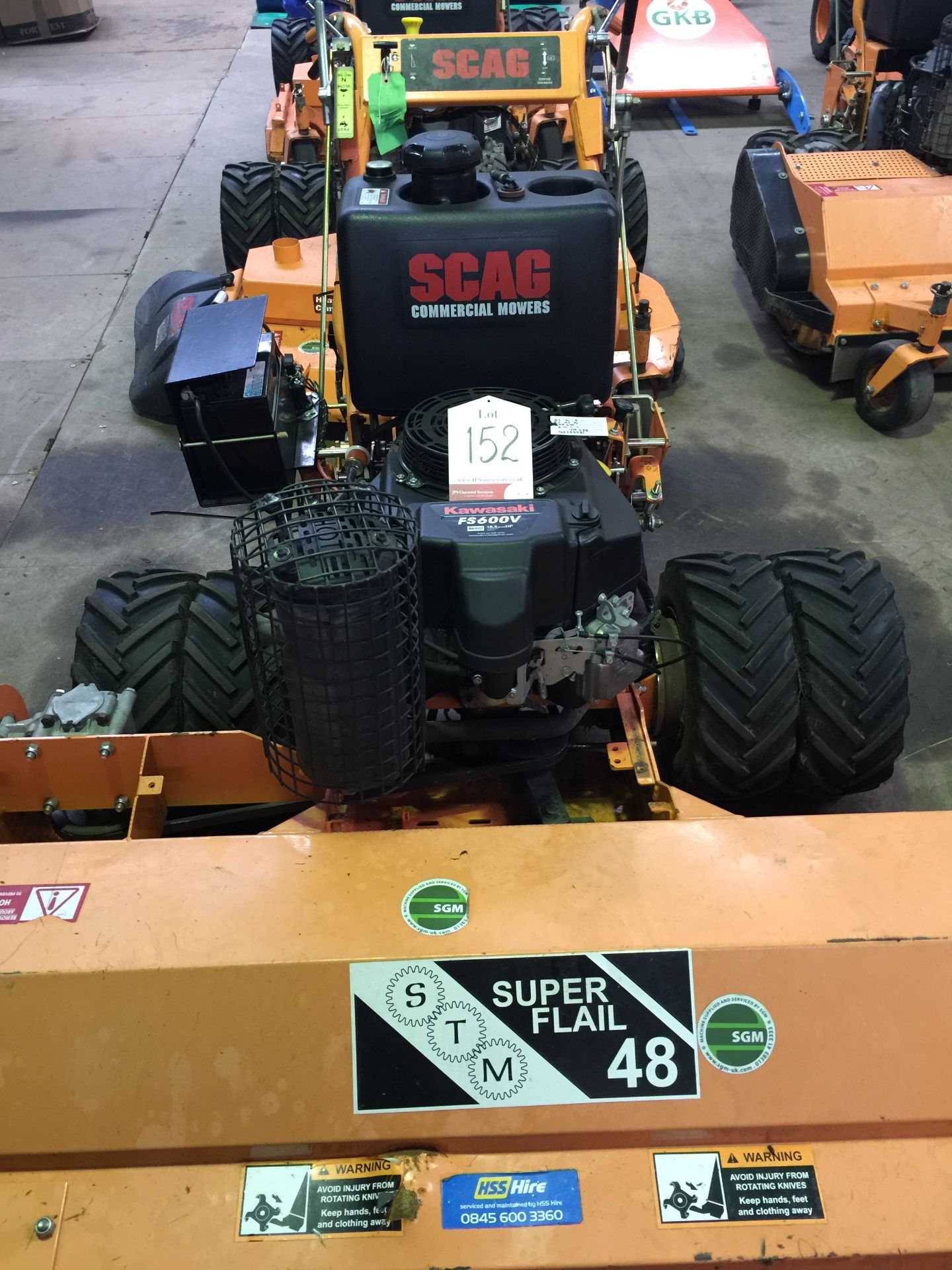 Scag Hydro-Drive SWZ48V15FS Walk behind Mower with electric starter and Scag 48 velocity cutter - Image 2 of 4