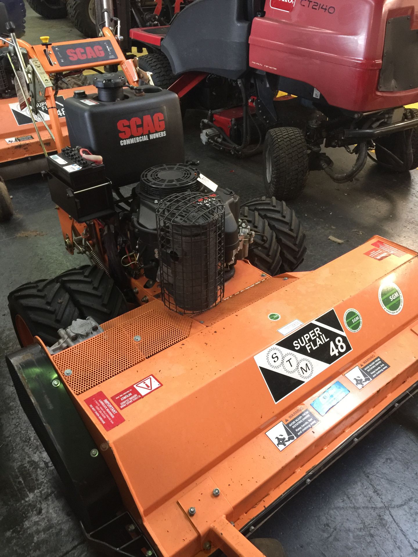 Scag Hydro-Drive SWZ36A14FS Large Pedestrian Rotary Mower with electric starter and STM F48 Super fl - Image 4 of 4