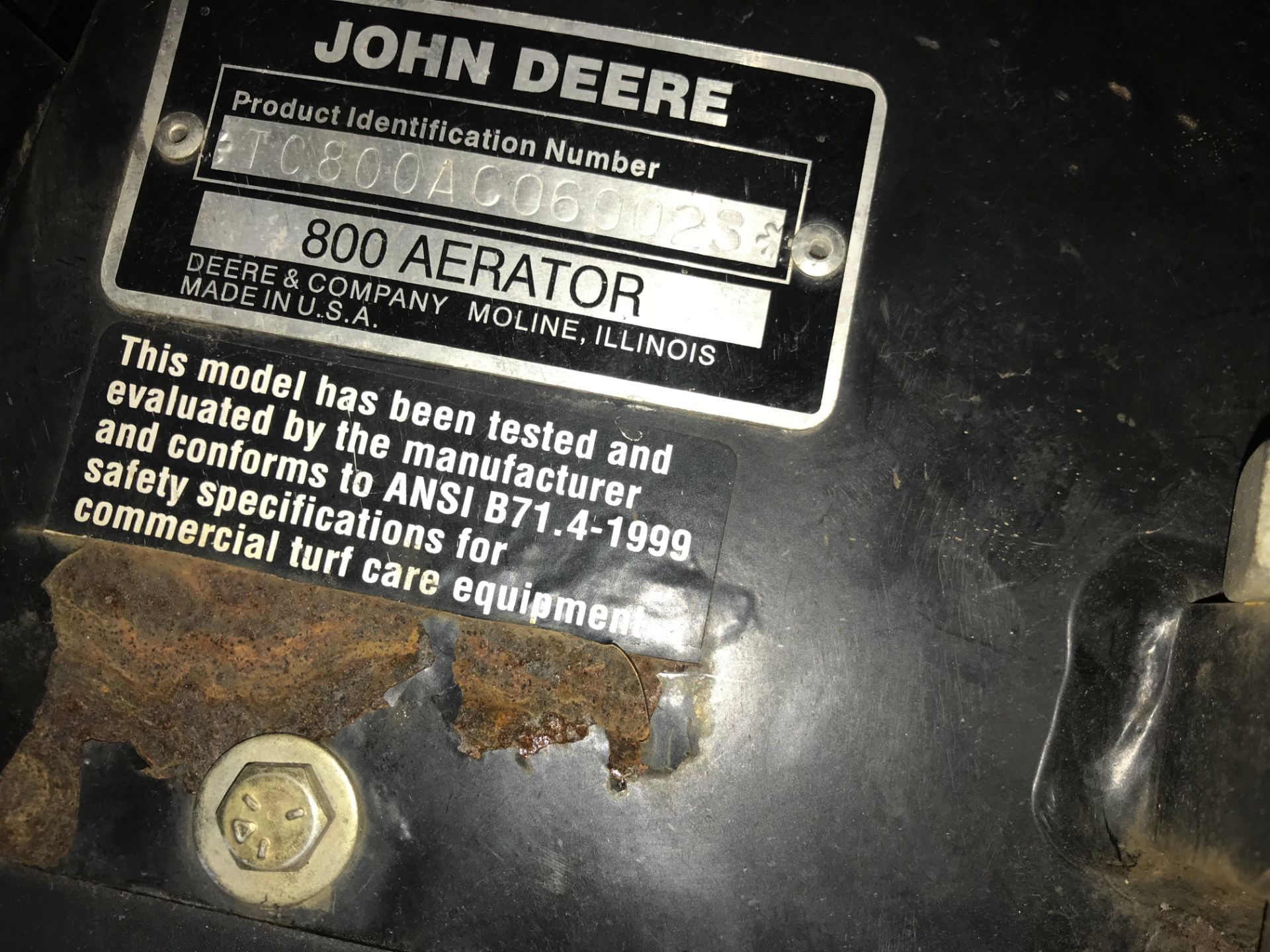 John Deere Aercore 800 Walk Behind Aerators - Bild 5 aus 6