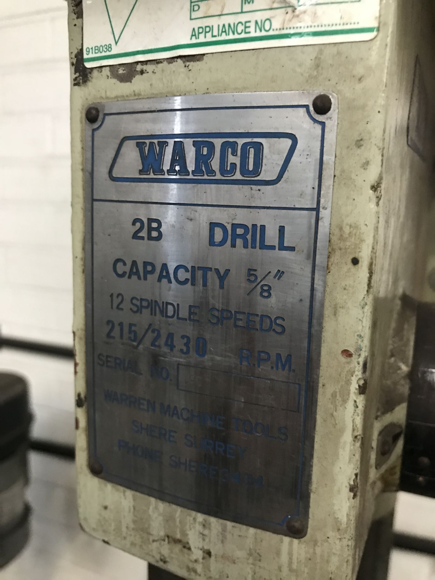 Warco 12 Speed Bench Pillar Drill - Bild 4 aus 4
