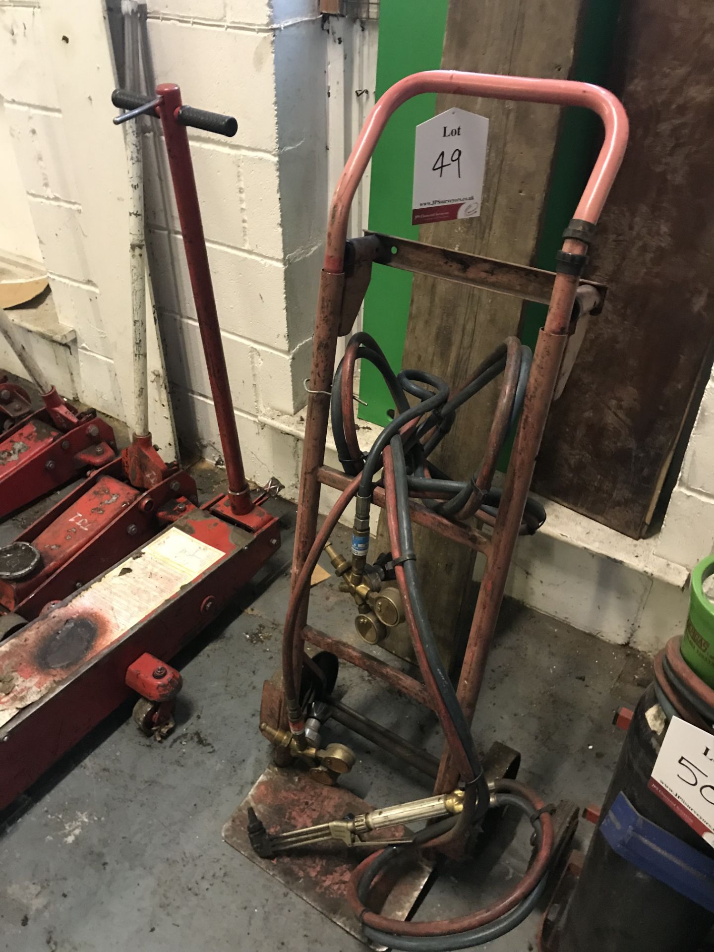 Bottle Trolley w/ Welding Torch - Bild 2 aus 2