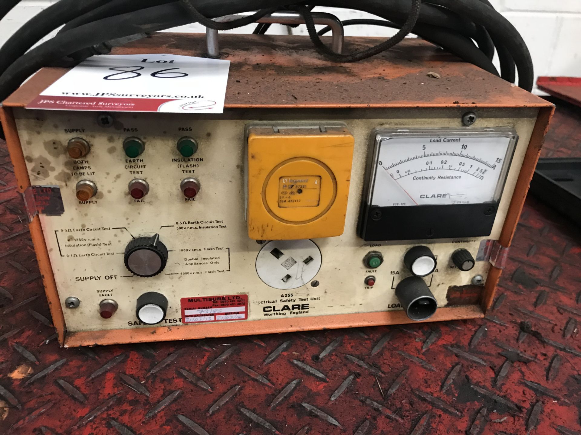 Clare A255 Electrical Safety Tester - Image 3 of 3