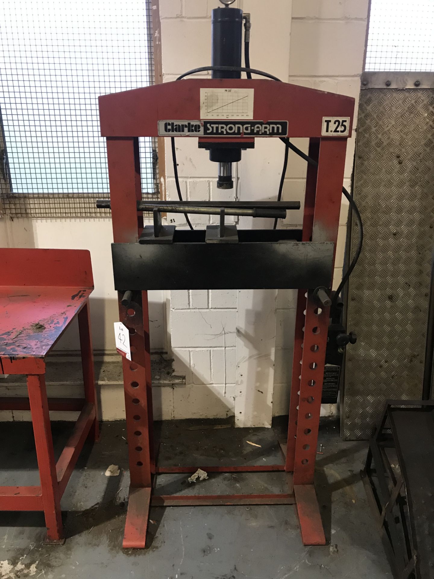 Clarke Strongarm 25T Workshop Floor Press