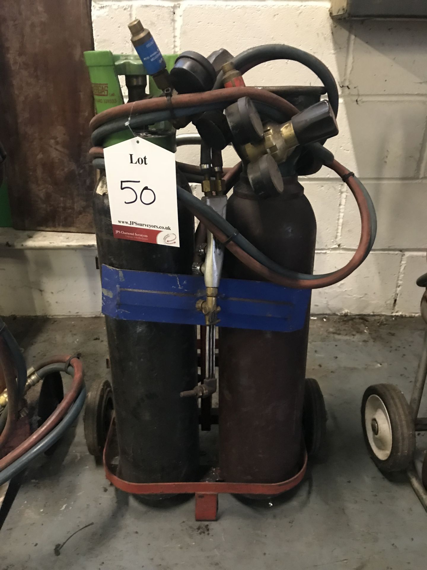 Bottle Trolley w/ Welding Torch - Bottles Not Included