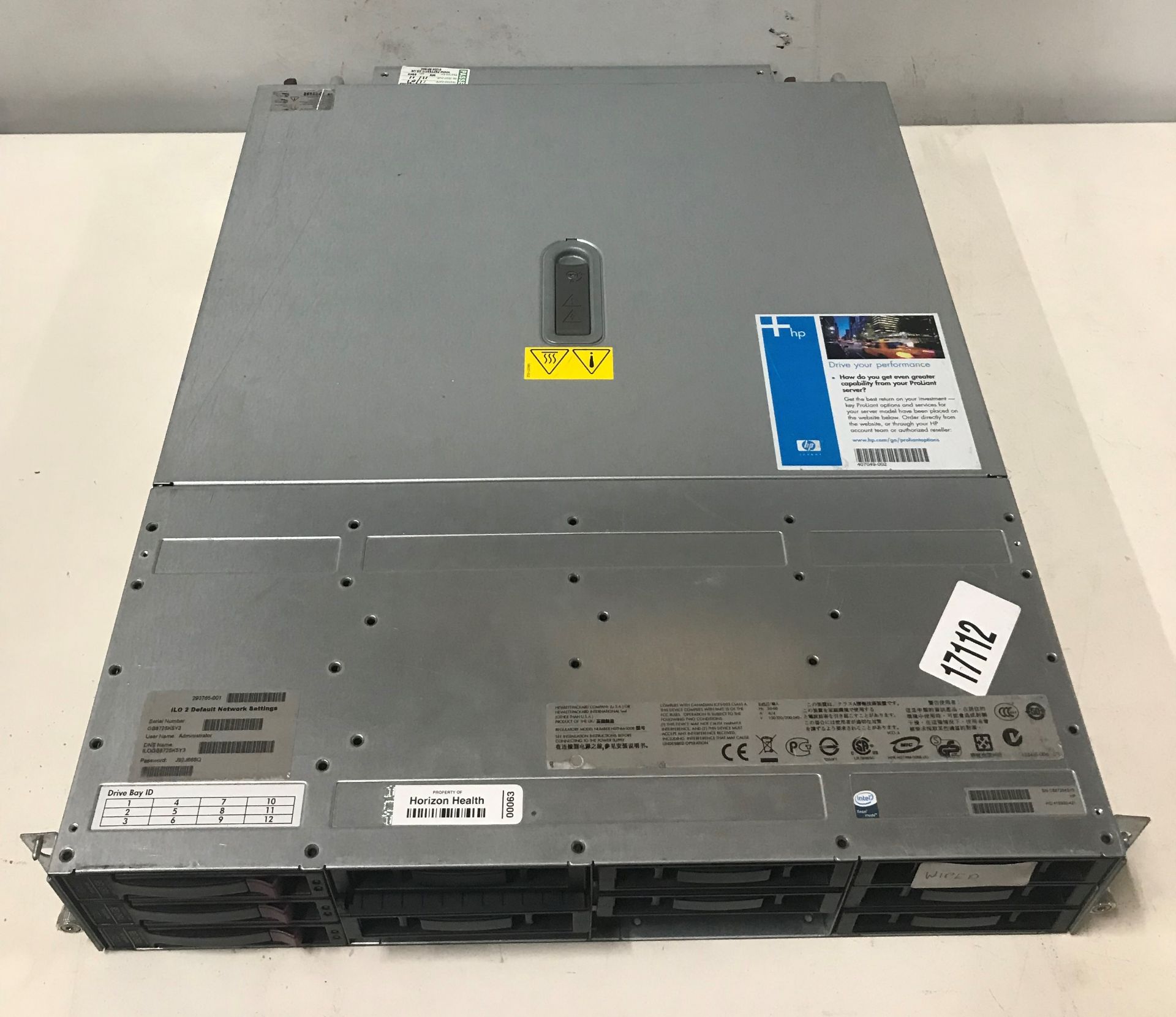 HP Server Unit with 3 x 160GB HDD - Image 2 of 8