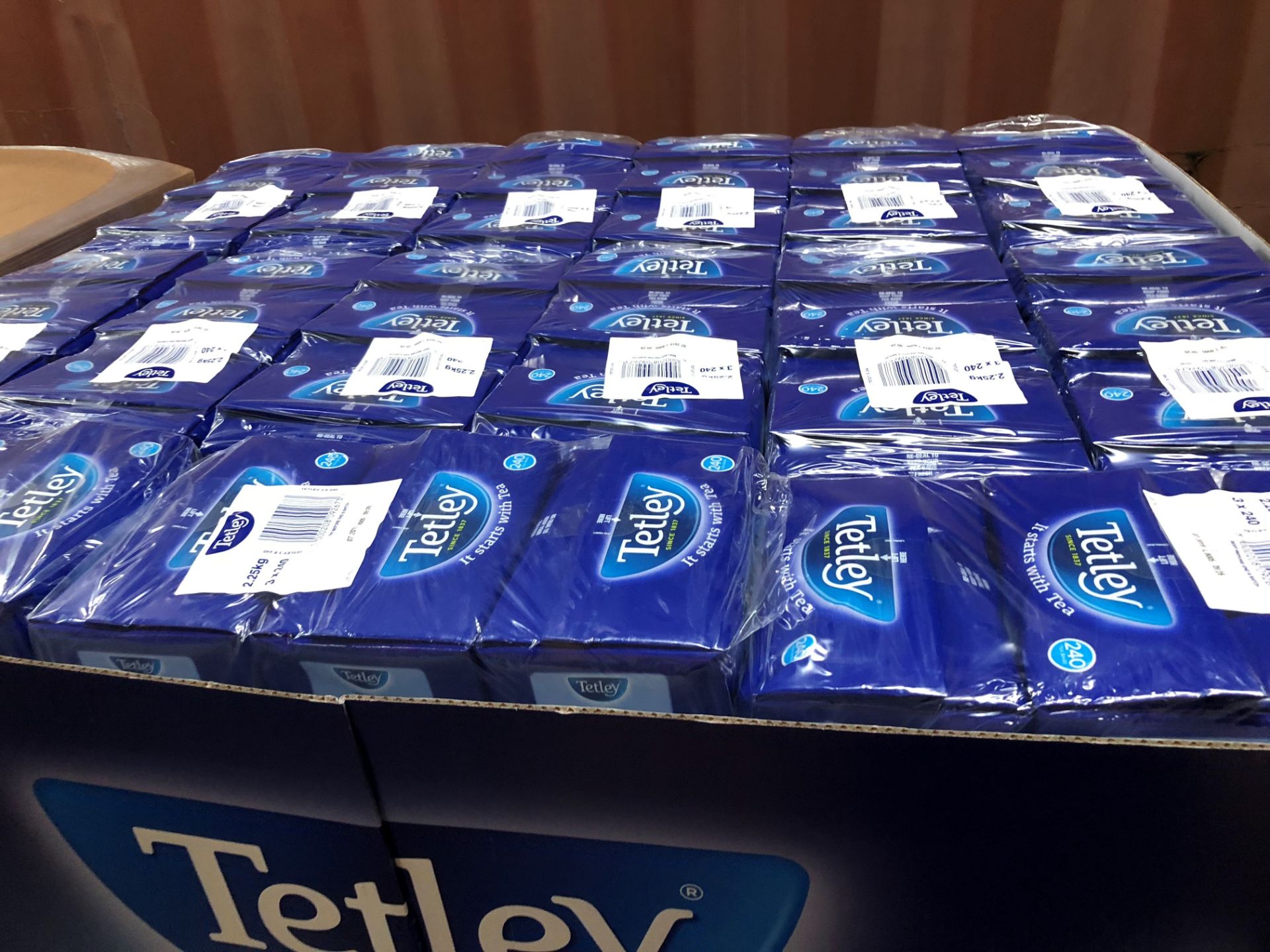 Pallet of Tetley Tea Bags Approx 64,000 Tea Bags - Bild 2 aus 3