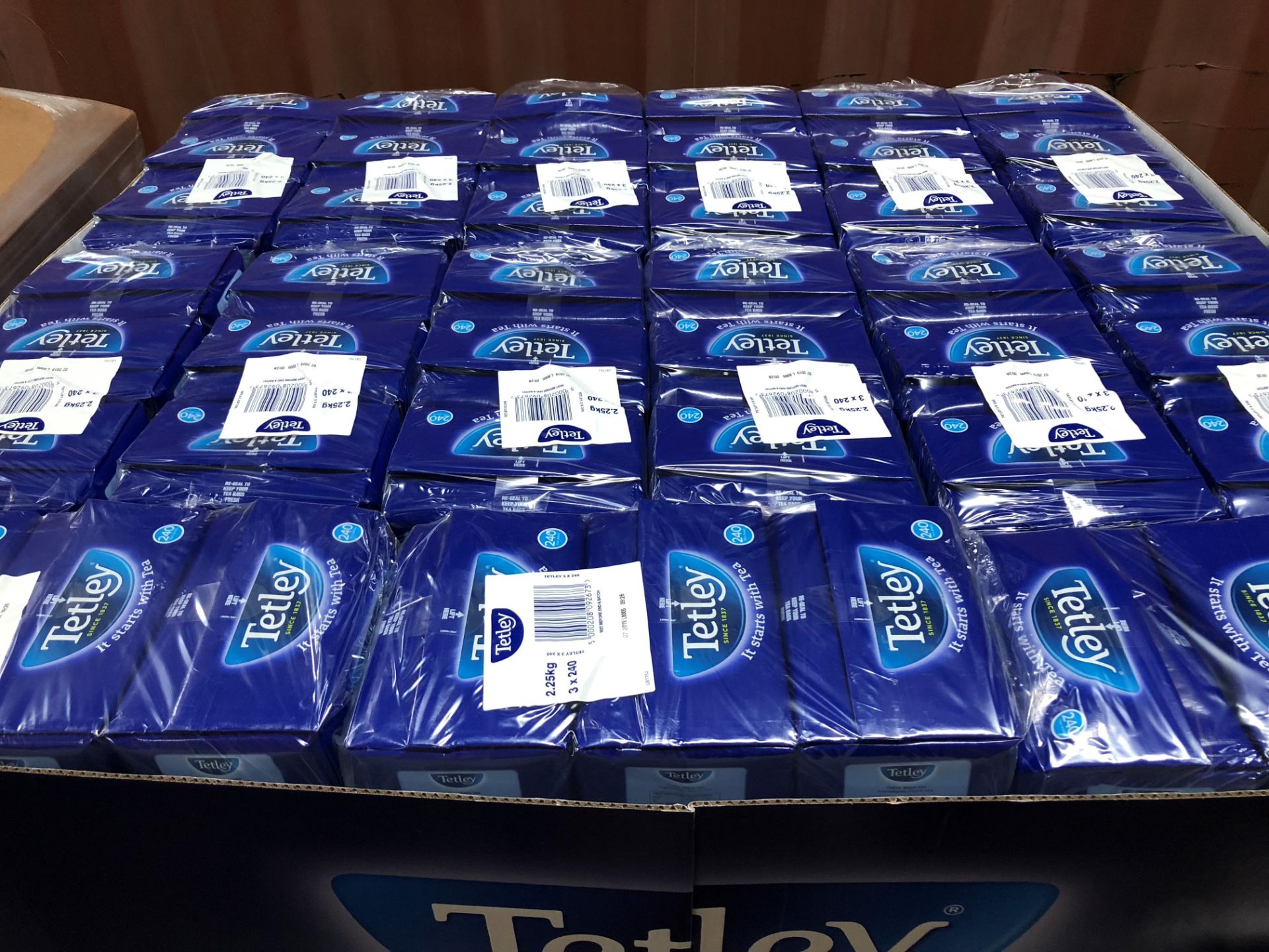 Pallet of Tetley Tea Bags Approx 64,000 Tea Bags - Bild 2 aus 3