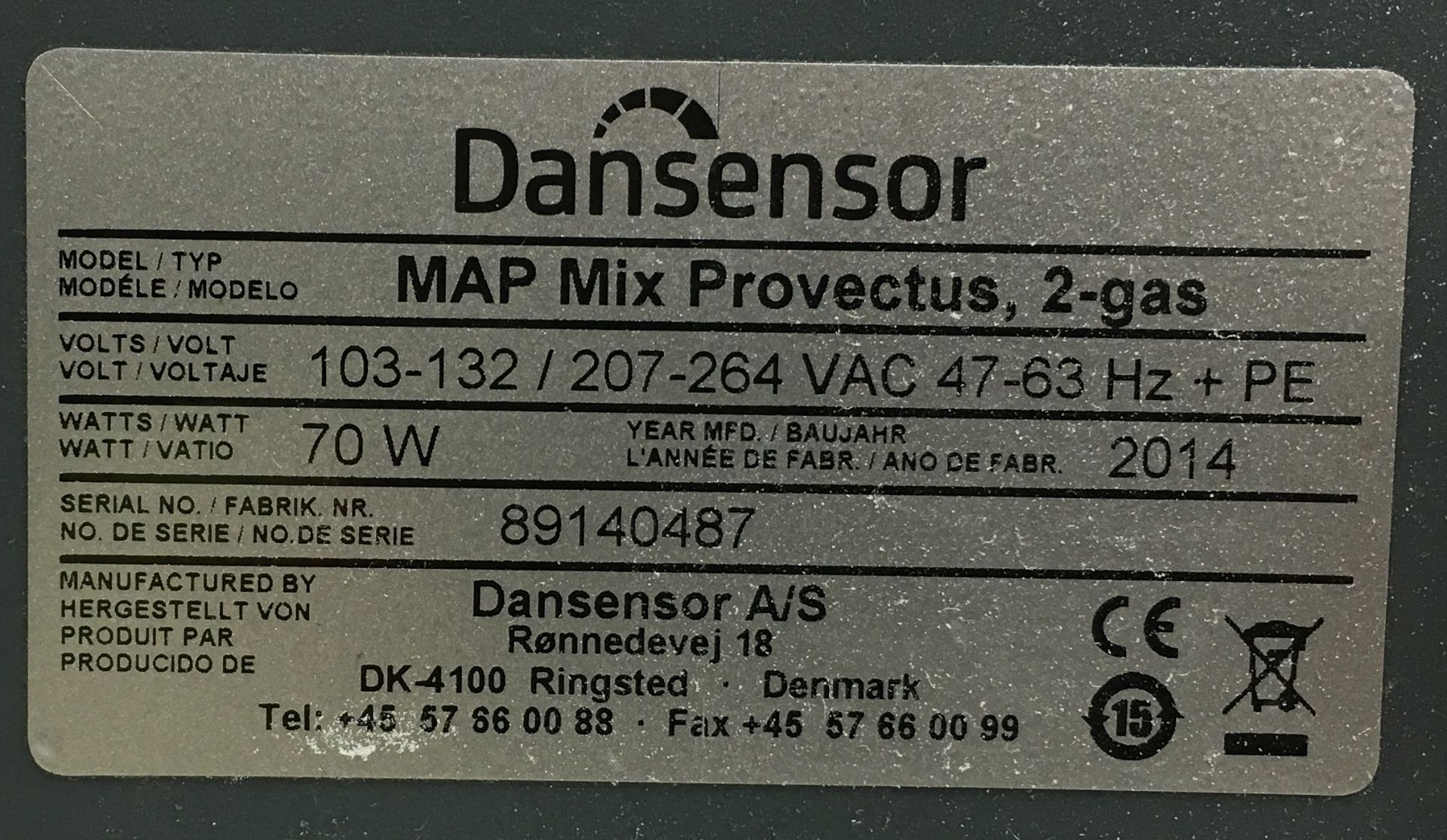 Dansensor Map Mix Provecture 2 Gas Mixer - Image 3 of 4