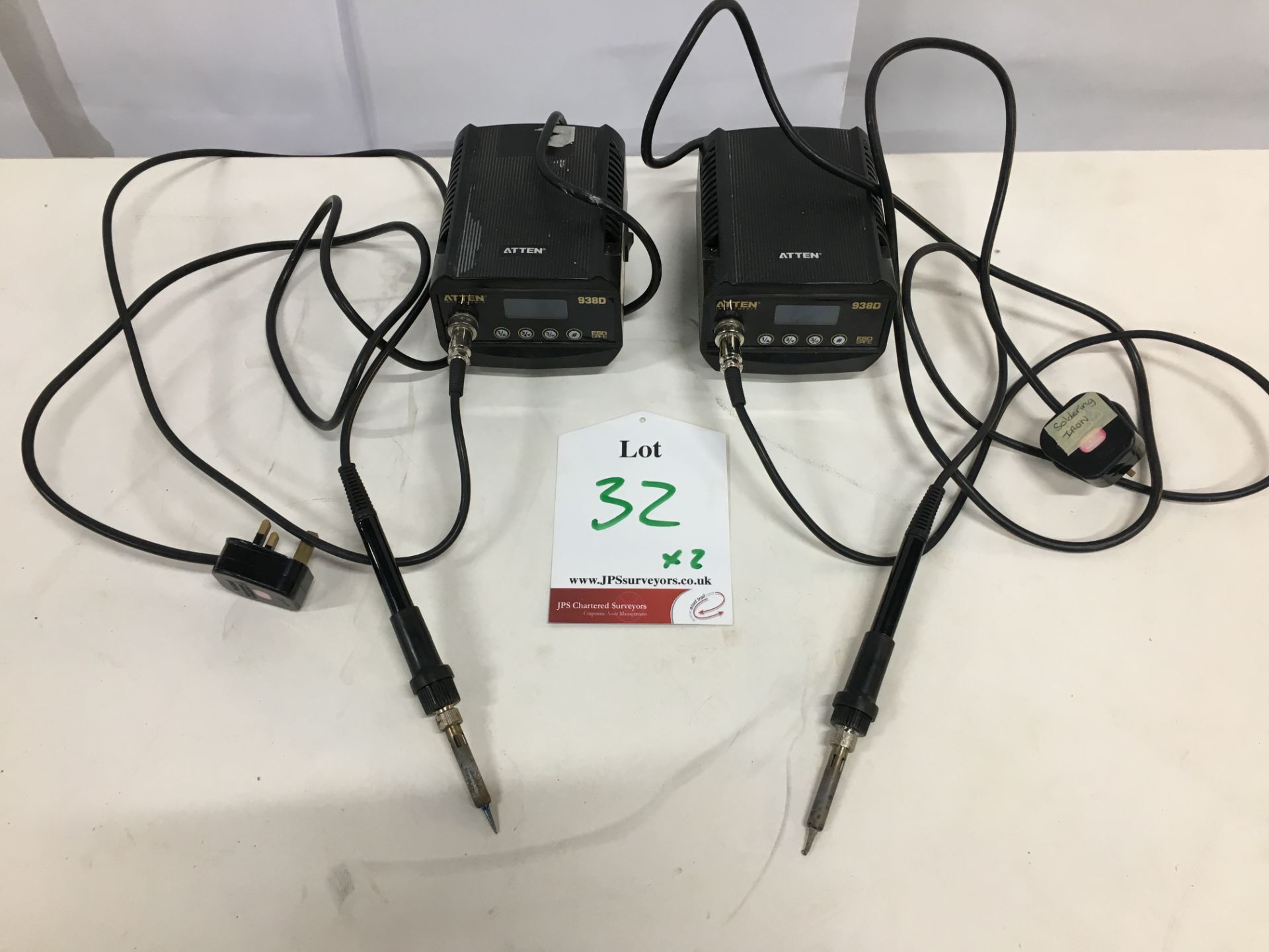 2 x Adden 983D Soldering Stations