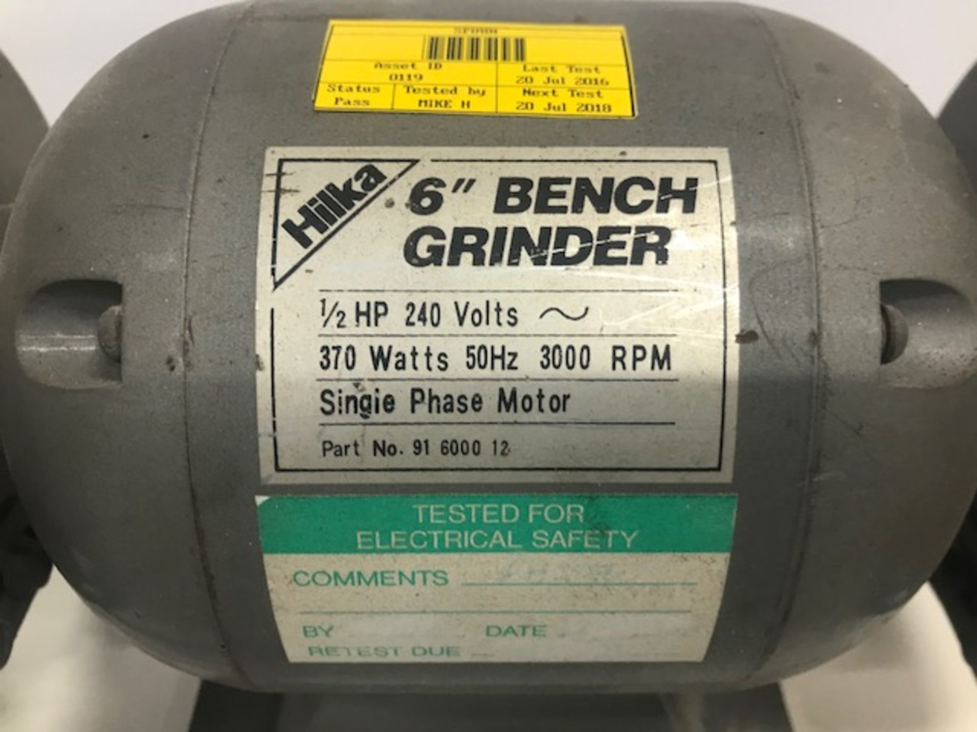 Hilka 6" Double Ended Bench Grinder - Image 3 of 3