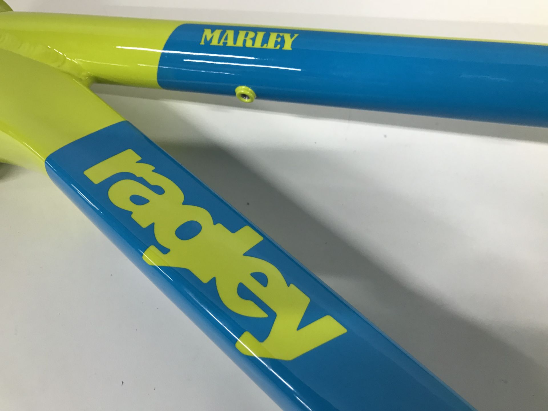 Ragley Marley Bike Frame - Lime/Blue - Image 4 of 5