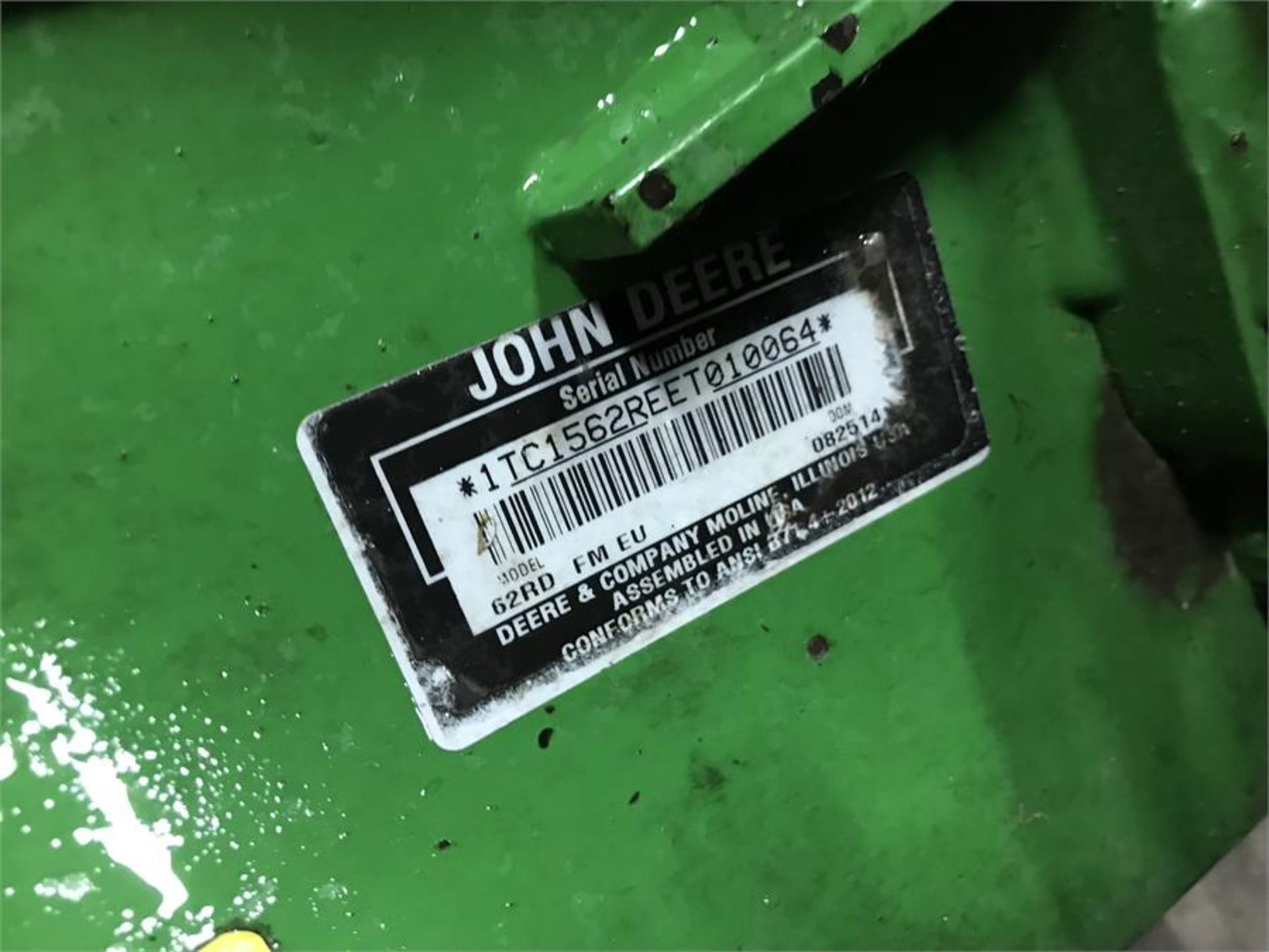 John Deere 1570 TER C 4WD Front Rotary Mower with Fastback Commercial 62 Attachment - Image 7 of 7