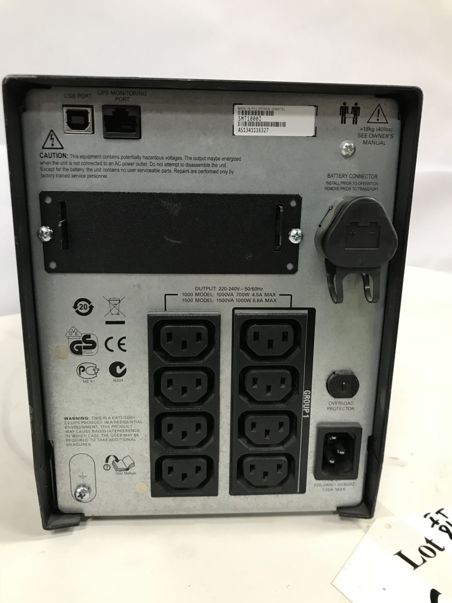 APC Smart Back UPS System - Image 3 of 3