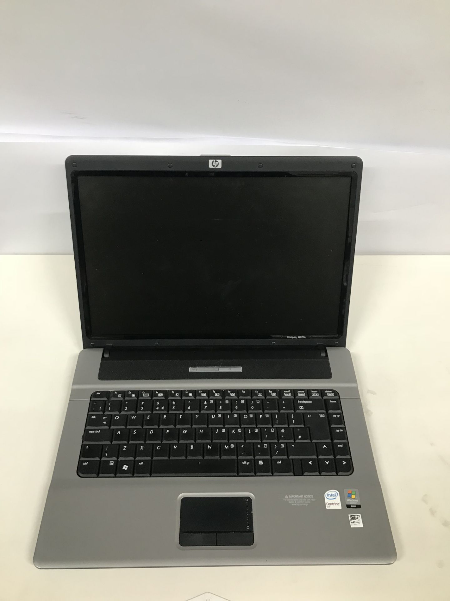 HP Compaq Intel Centrino Duo Laptop (No charger) - Image 2 of 2